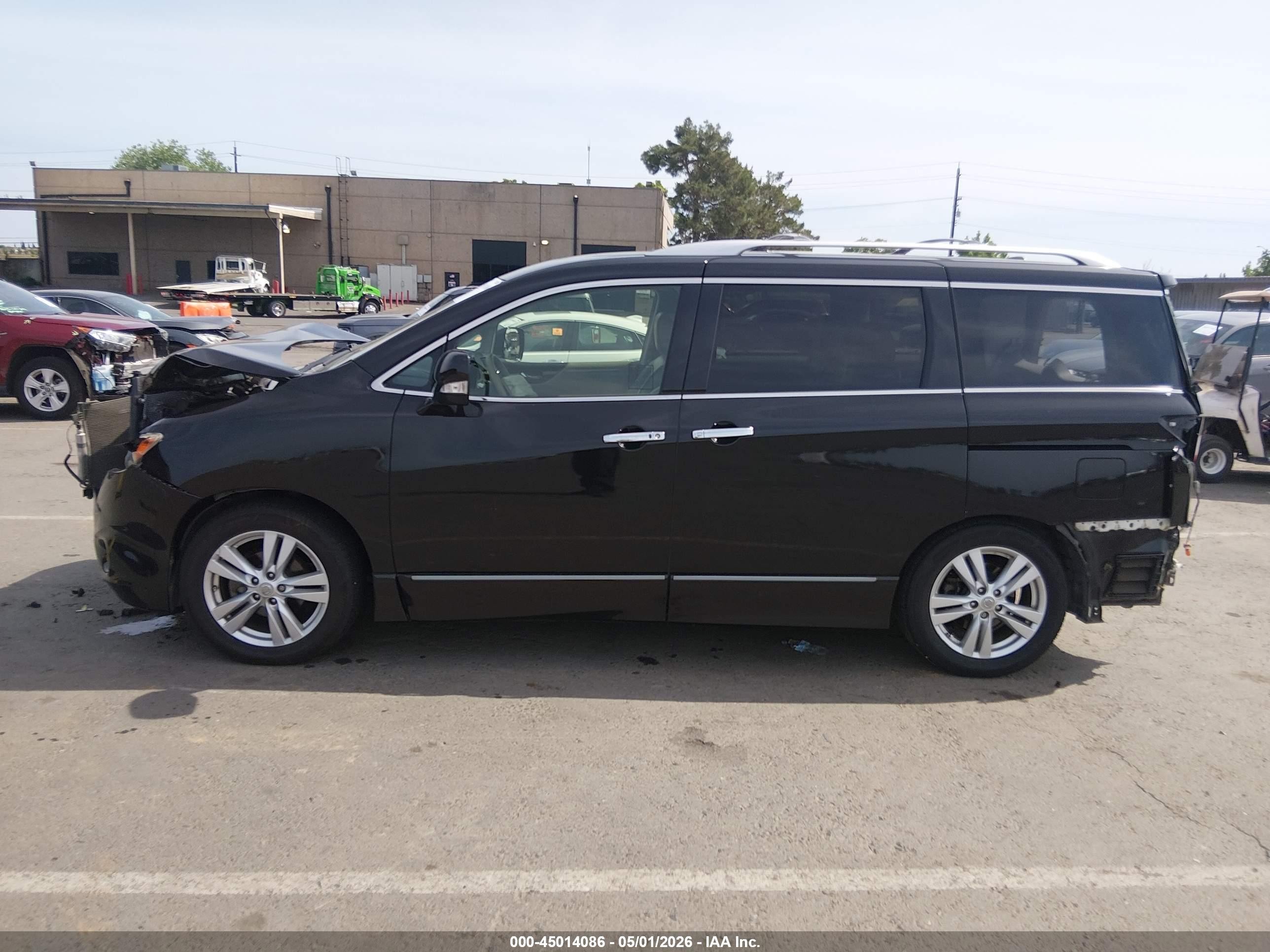 2012 Nissan Quest Sl Black vin: JN8AE2KP9C9046846