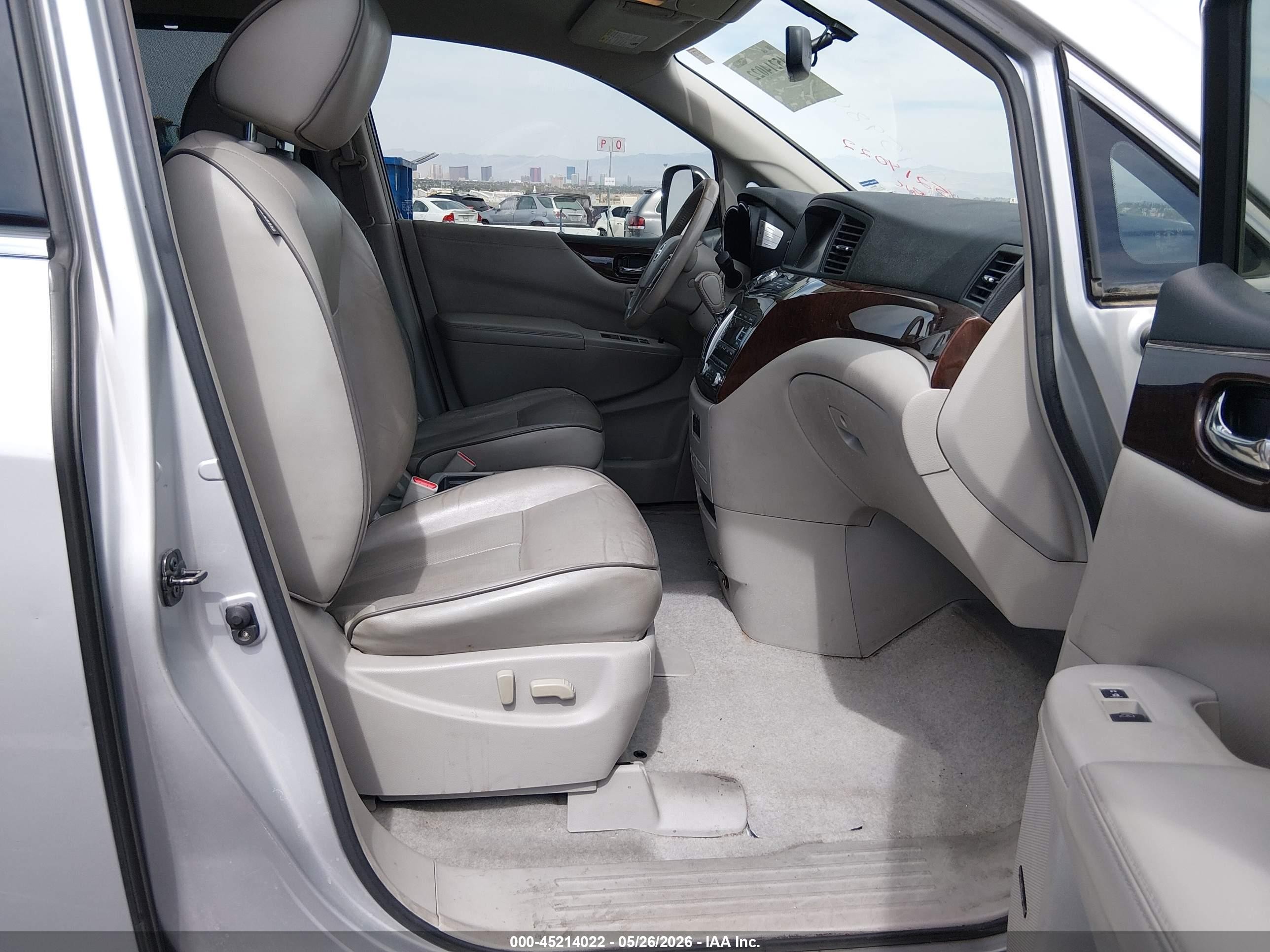 2013 Nissan Quest Le Серебряный vin: JN8AE2KP9D9062613