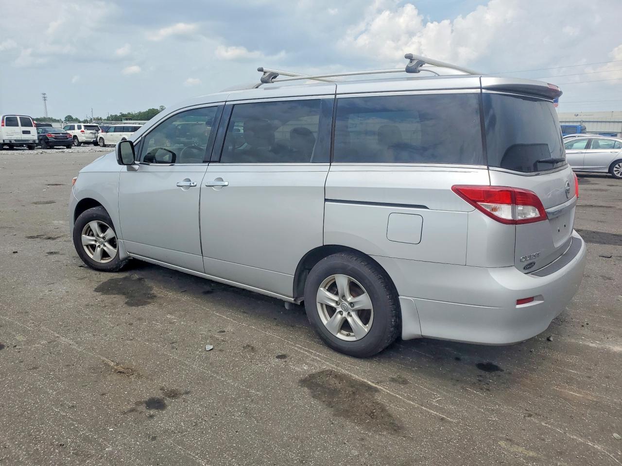 2013 Nissan Quest 3.5 S Silver vin: JN8AE2KP9D9068041