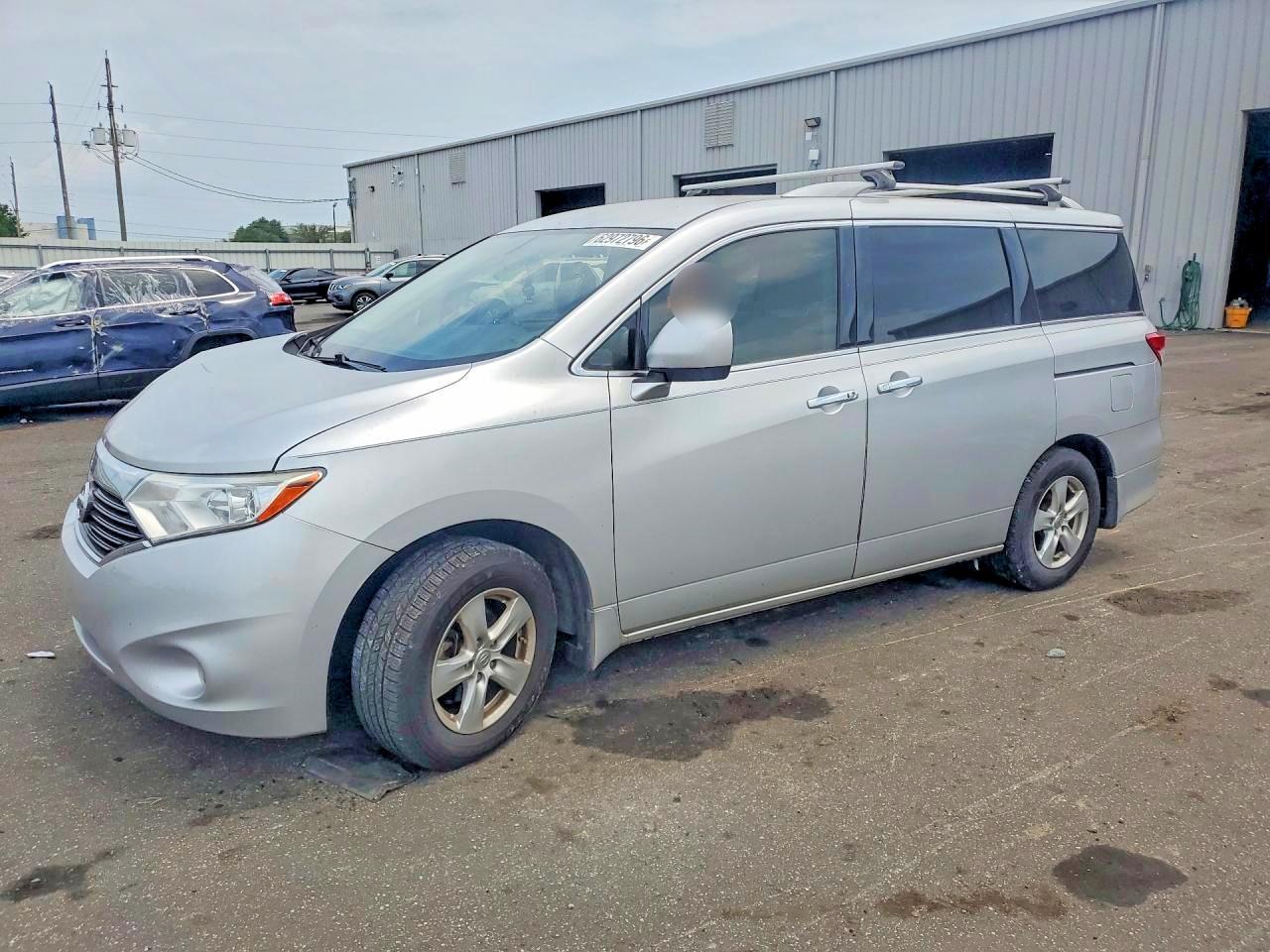 2013 Nissan Quest 3.5 S Silver vin: JN8AE2KP9D9068041