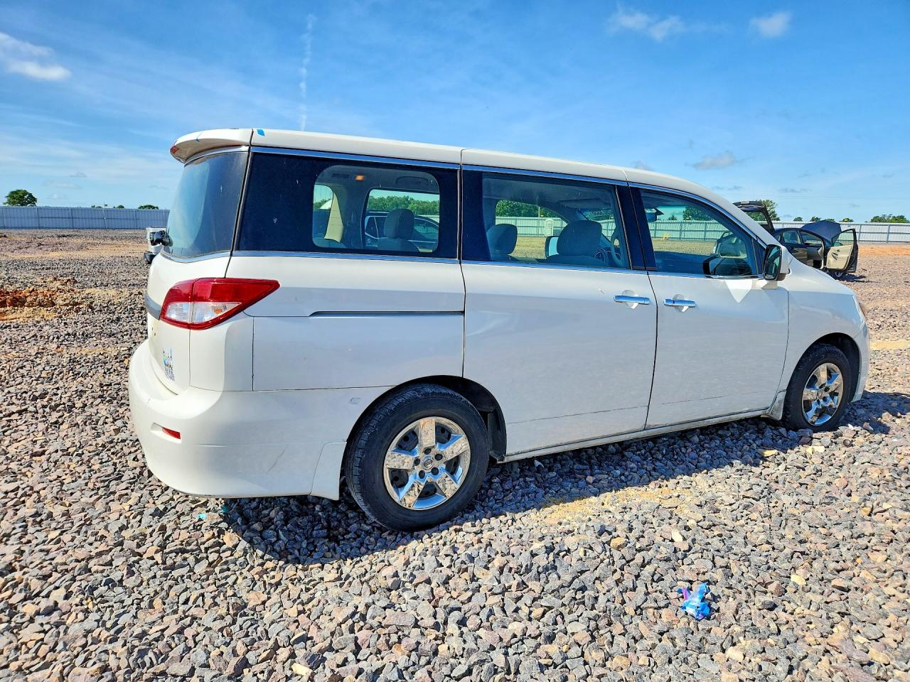 2014 Nissan Quest 3.5 S White vin: JN8AE2KP9E9100438