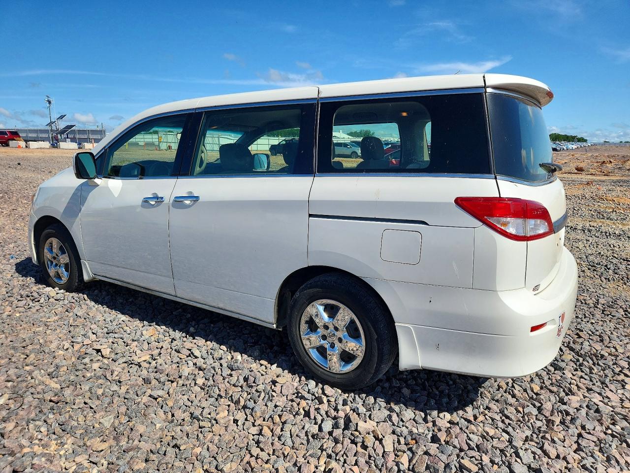 2014 Nissan Quest 3.5 S White vin: JN8AE2KP9E9100438