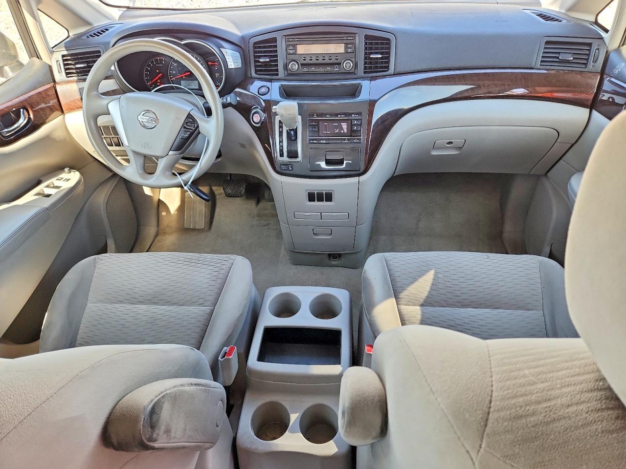 2014 Nissan Quest 3.5 S White vin: JN8AE2KP9E9100438