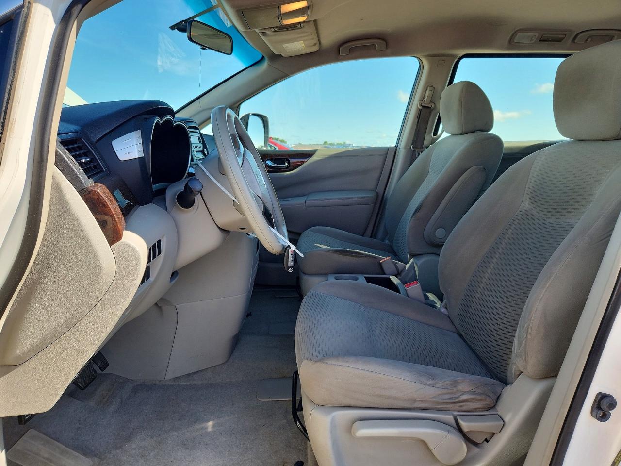 2014 Nissan Quest 3.5 S White vin: JN8AE2KP9E9100438