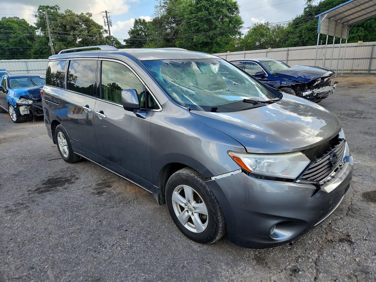 2014 Nissan Quest 3.5 Sv Серый vin: JN8AE2KP9E9107941