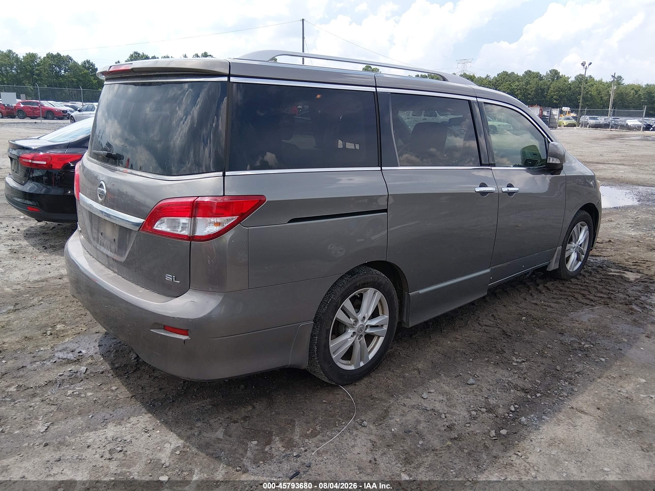 2015 Nissan Quest S/sv/sl/platinum Gray vin: JN8AE2KP9F9123784