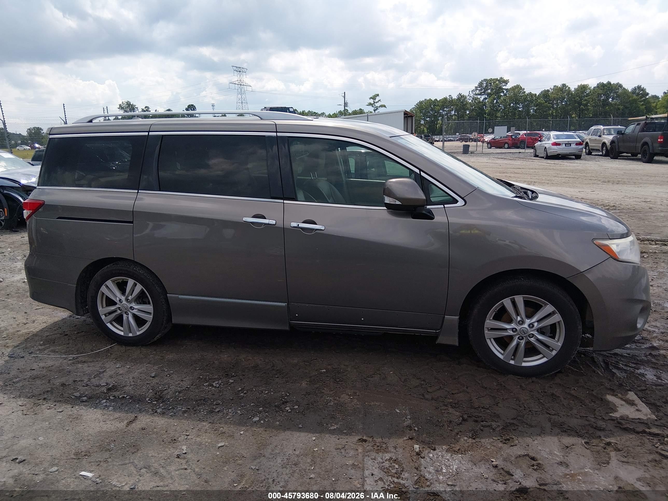 2015 Nissan Quest S/sv/sl/platinum Gray vin: JN8AE2KP9F9123784