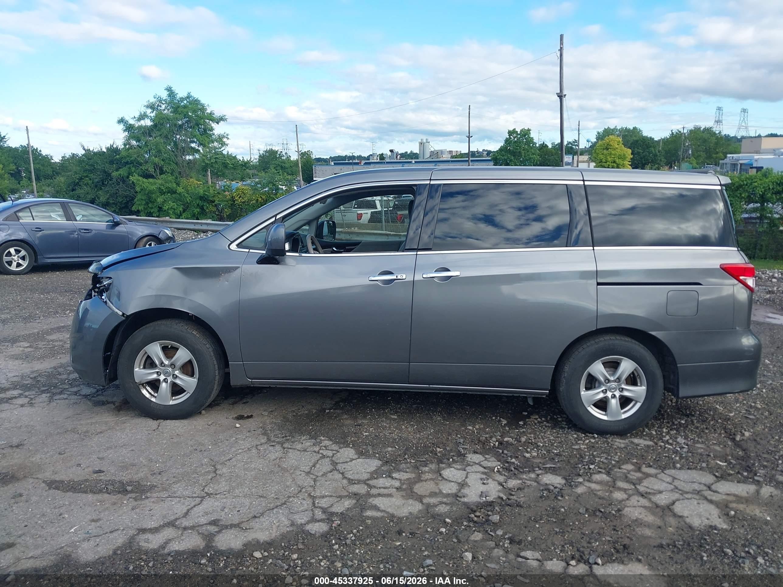 2015 Nissan Quest Platinum/s/sl/sv Gray vin: JN8AE2KP9F9125115