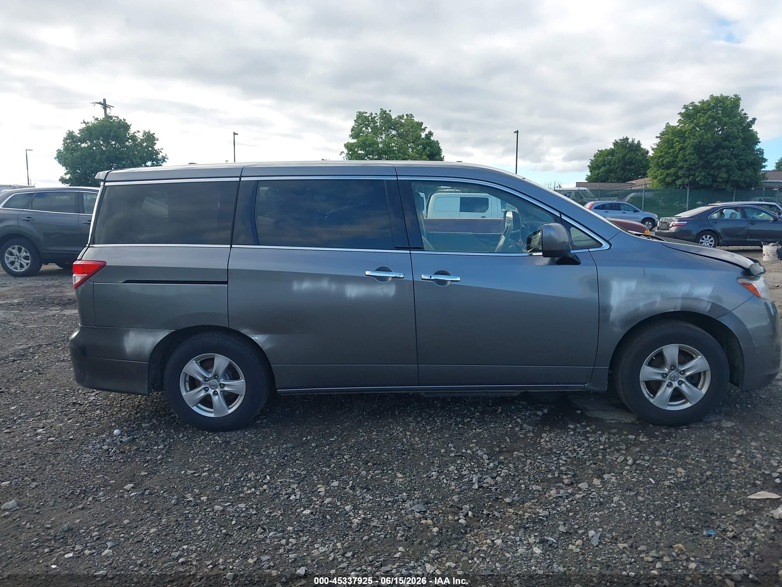 2015 Nissan Quest Platinum/s/sl/sv Gray vin: JN8AE2KP9F9125115