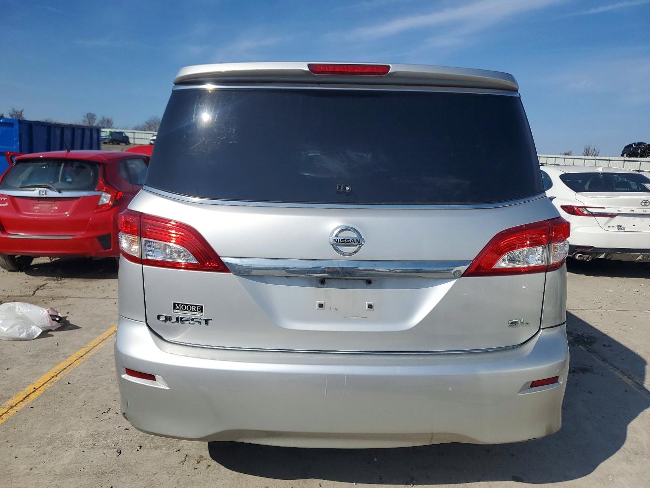 2015 Nissan Quest 3.5 Sl Silver vin: JN8AE2KP9F9129701