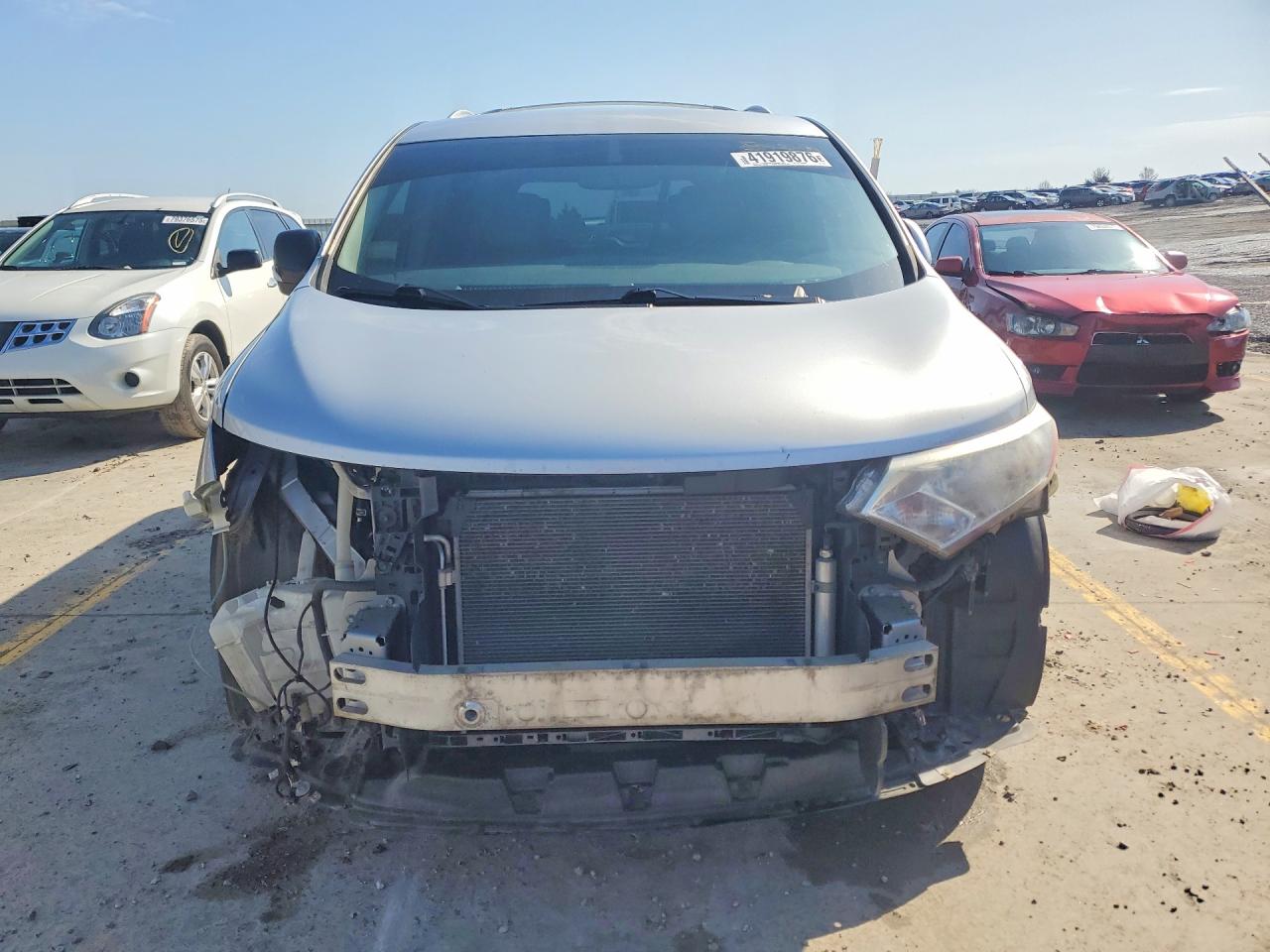 2015 Nissan Quest 3.5 Sl Silver vin: JN8AE2KP9F9129701