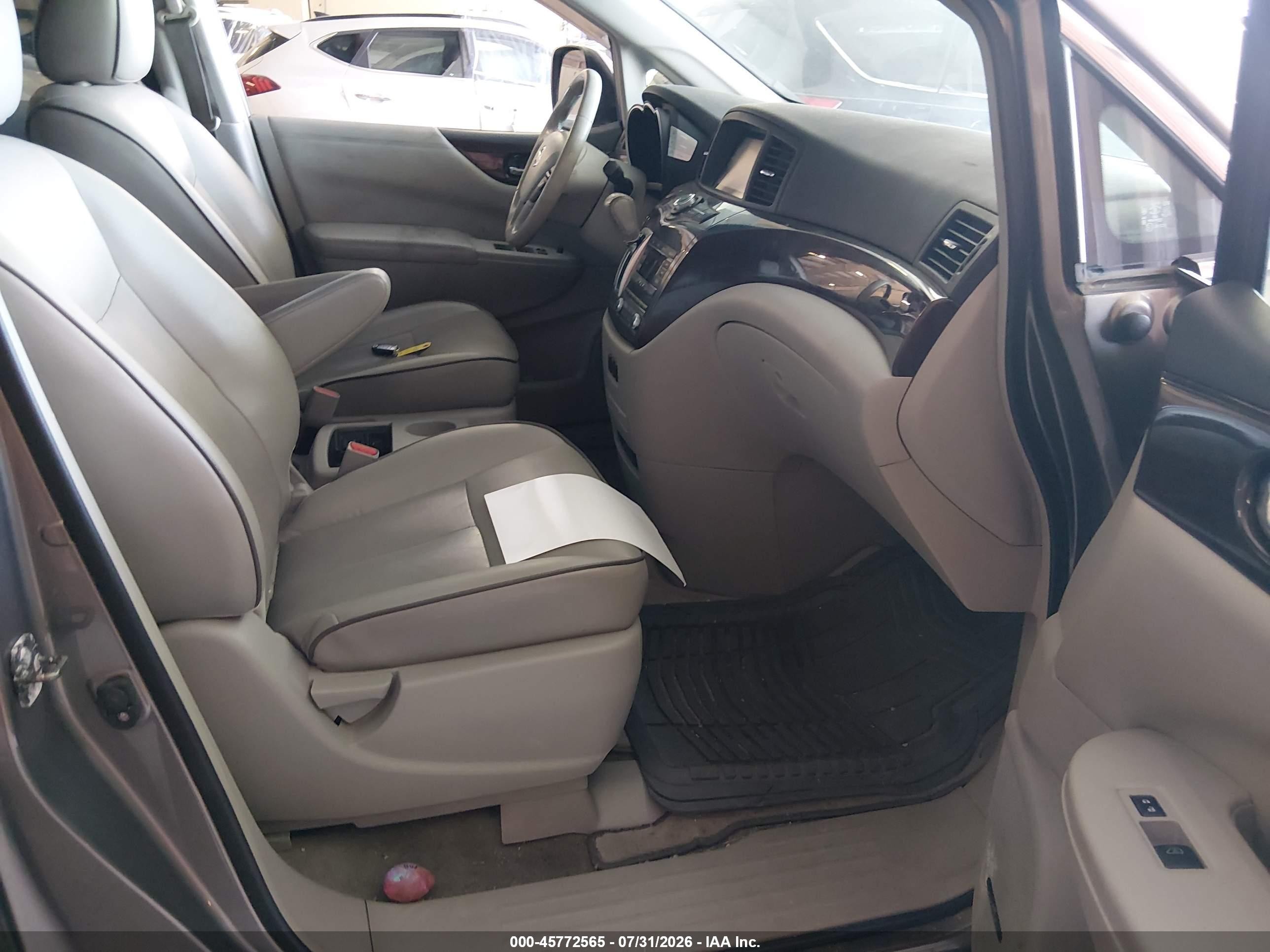 2015 Nissan Quest Platinum/s/sl/sv Gray vin: JN8AE2KP9F9129990