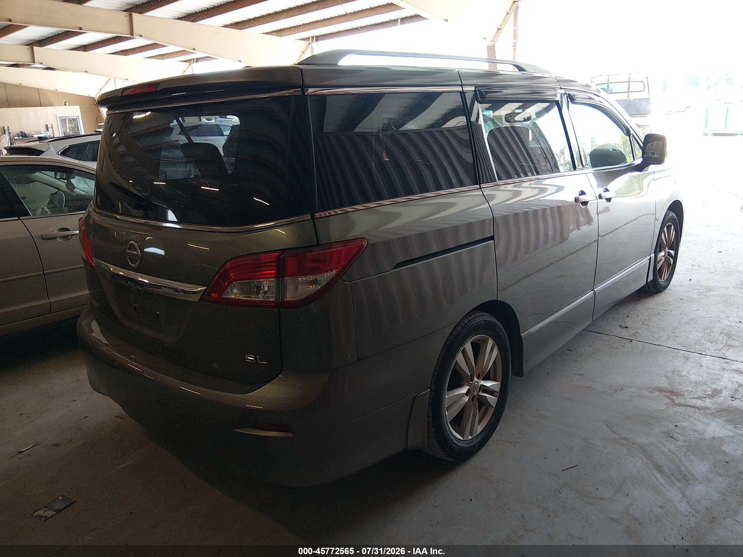 2015 Nissan Quest Platinum/s/sl/sv Gray vin: JN8AE2KP9F9129990