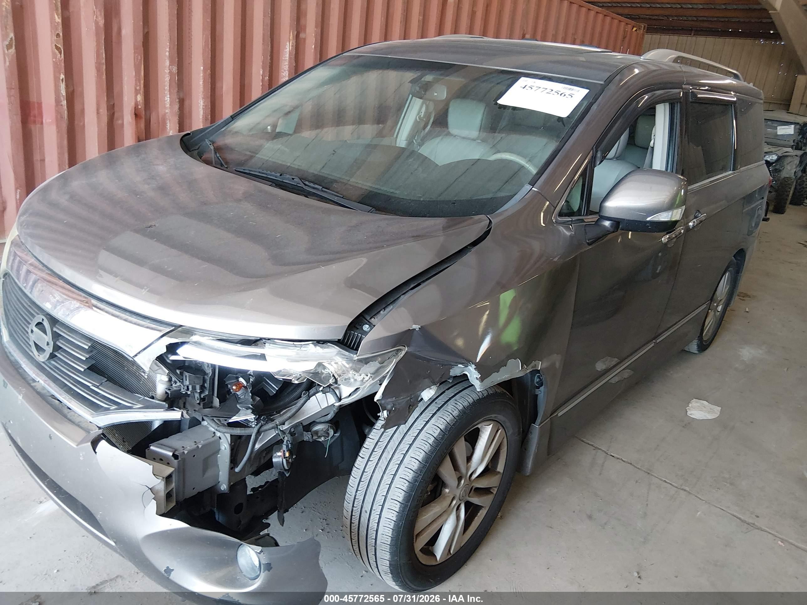 2015 Nissan Quest Platinum/s/sl/sv Gray vin: JN8AE2KP9F9129990
