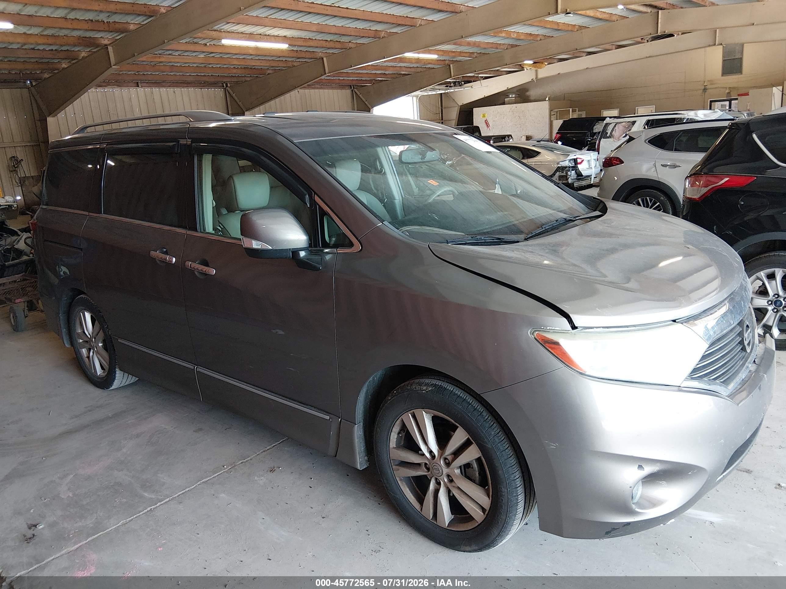 2015 Nissan Quest Platinum/s/sl/sv Gray vin: JN8AE2KP9F9129990