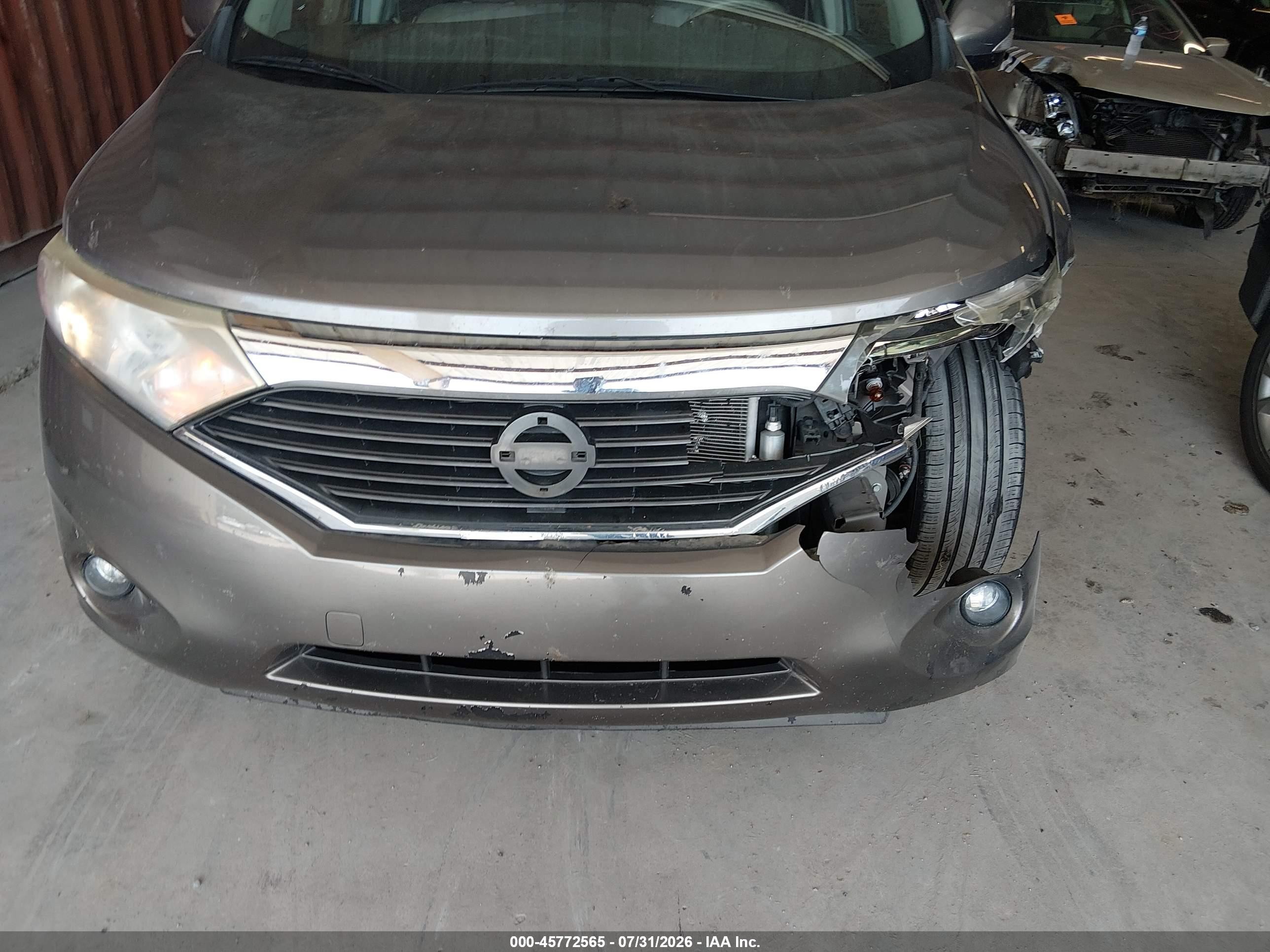 2015 Nissan Quest Platinum/s/sl/sv Gray vin: JN8AE2KP9F9129990