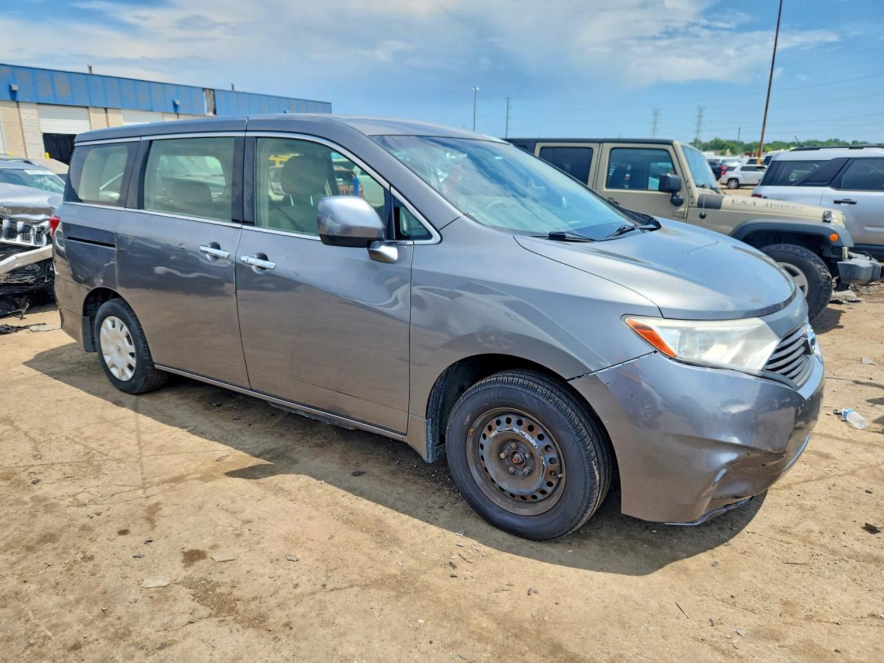 2015 Nissan Quest 3.5 S Gray vin: JN8AE2KP9F9131531