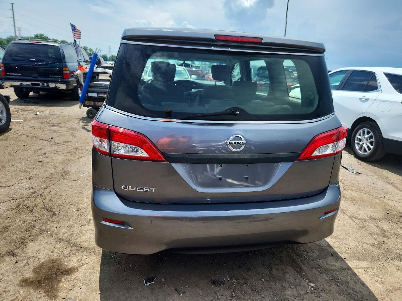 2015 Nissan Quest 3.5 S Gray vin: JN8AE2KP9F9131531