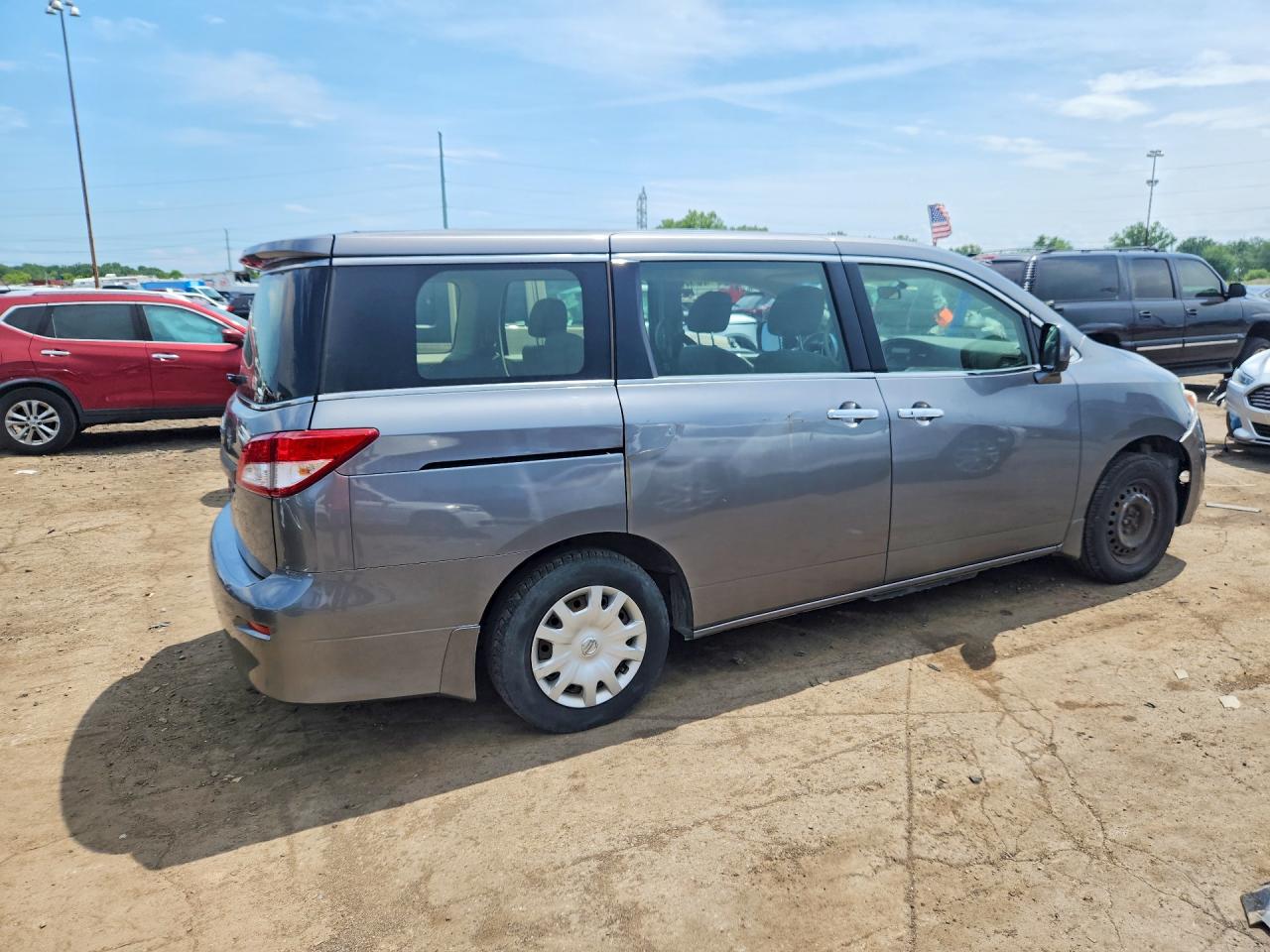 2015 Nissan Quest 3.5 S Gray vin: JN8AE2KP9F9131531