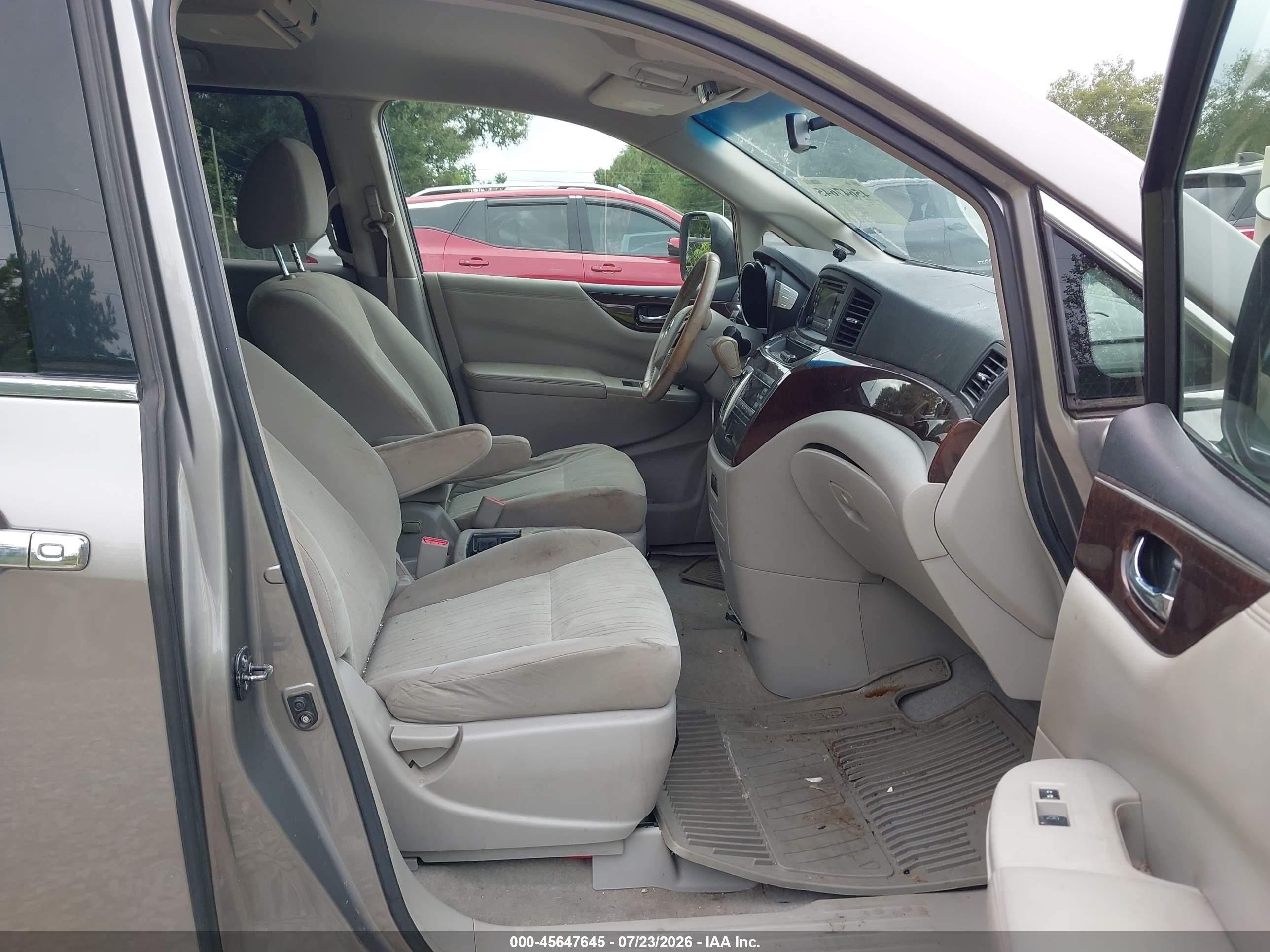 2011 Nissan Quest Sv Silver vin: JN8AE2KPXB9004099