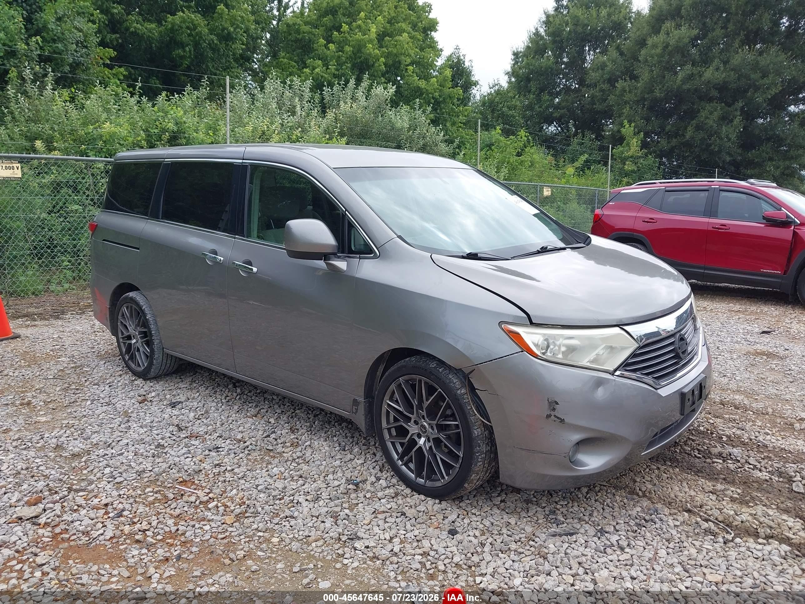 2011 Nissan Quest Sv Silver vin: JN8AE2KPXB9004099