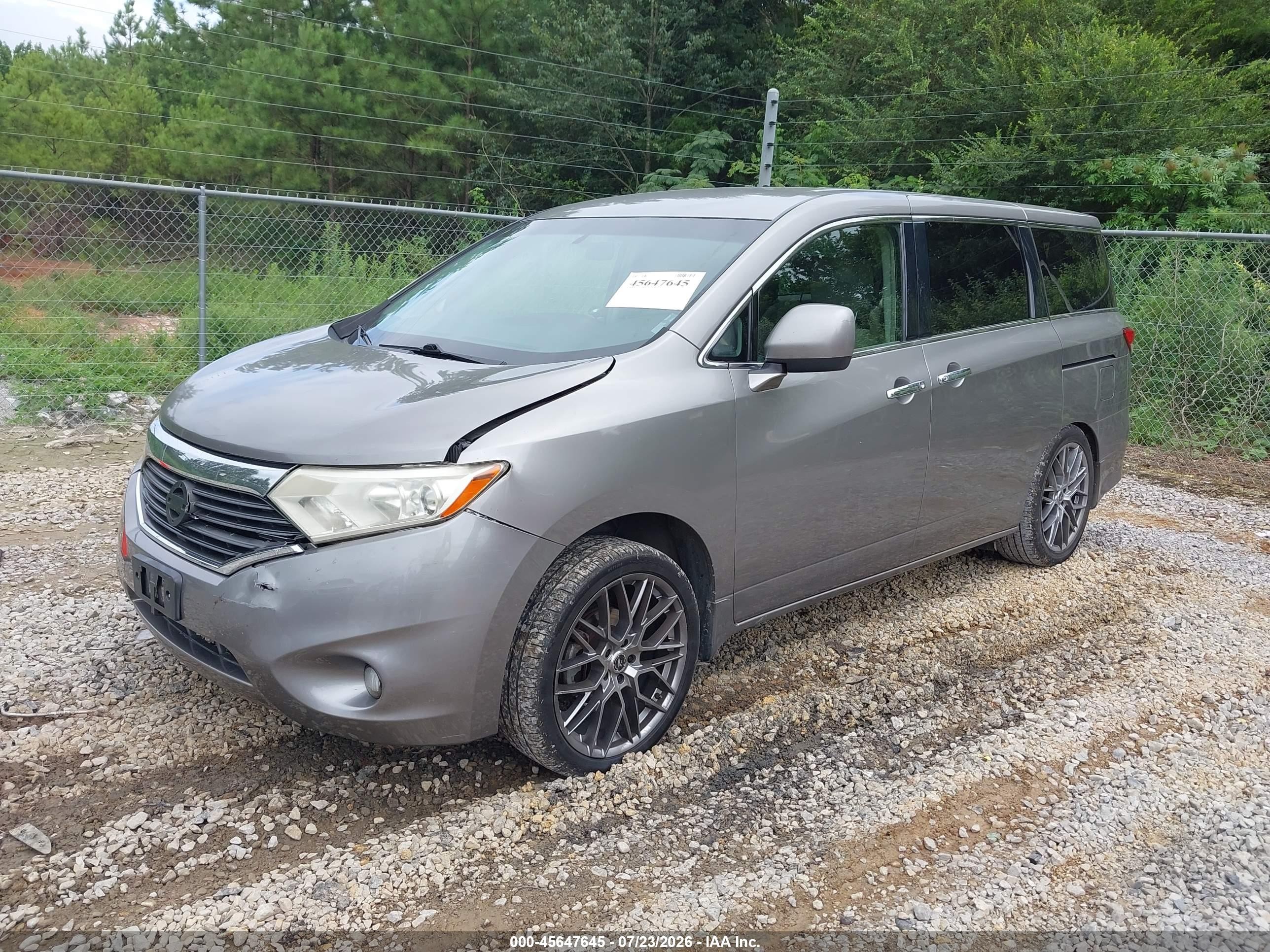 2011 Nissan Quest Sv Silver vin: JN8AE2KPXB9004099