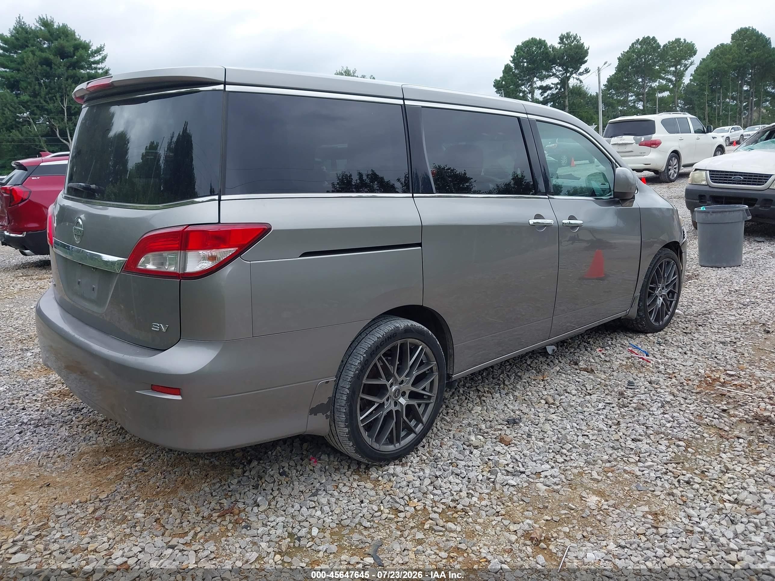 2011 Nissan Quest Sv Silver vin: JN8AE2KPXB9004099