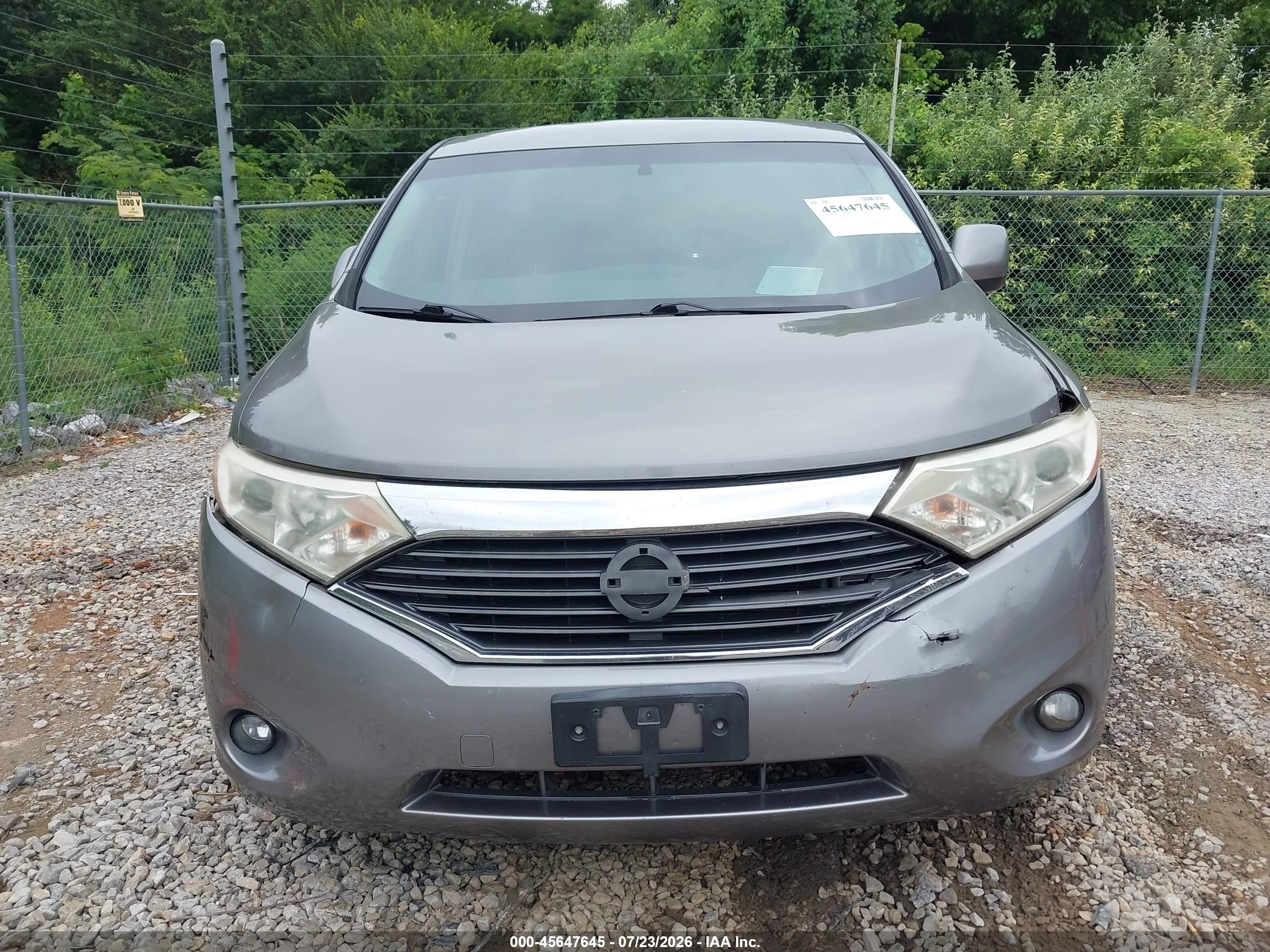 2011 Nissan Quest Sv Silver vin: JN8AE2KPXB9004099