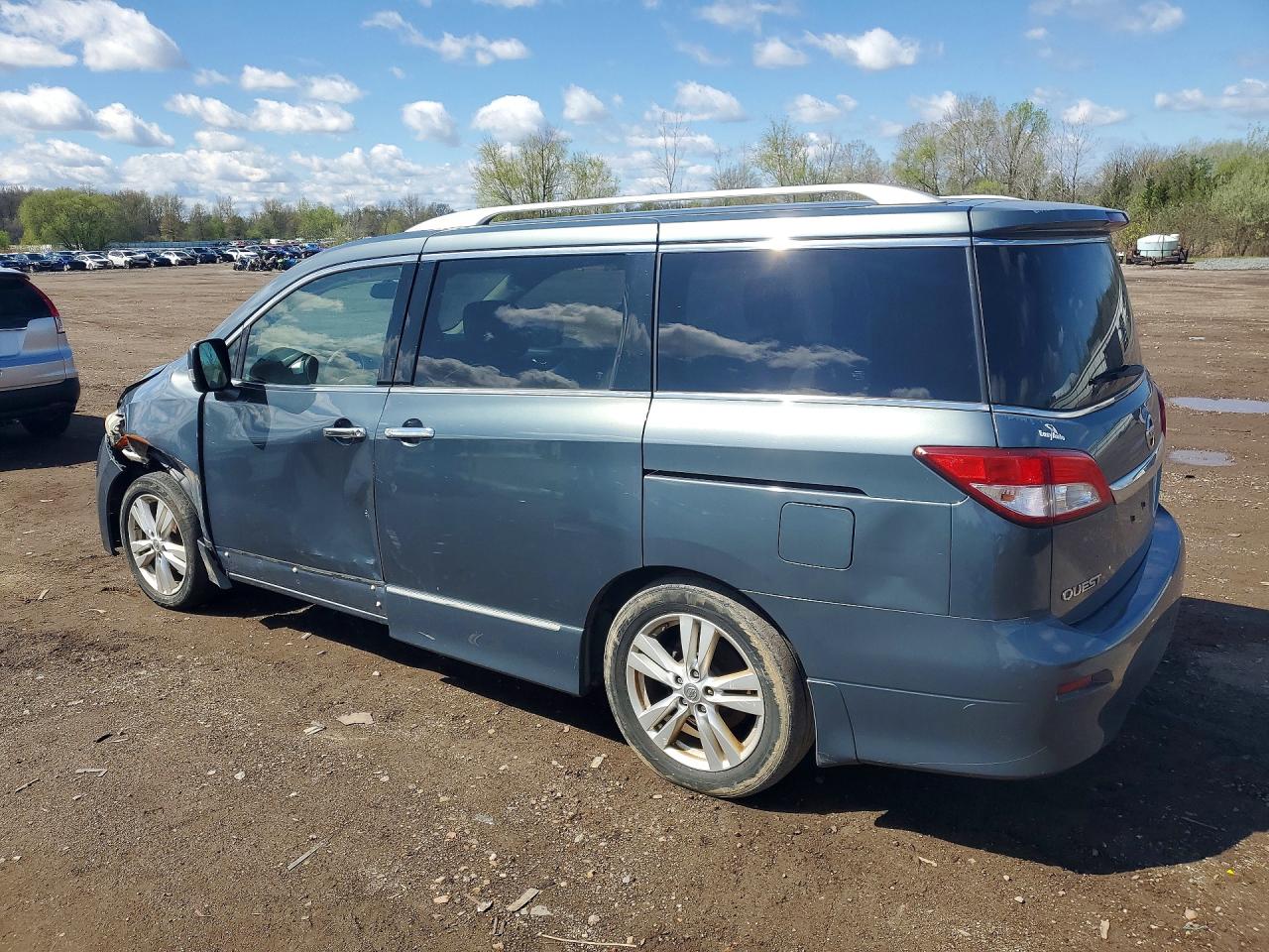 2011 Nissan Quest Blue vin: JN8AE2KPXB9007567