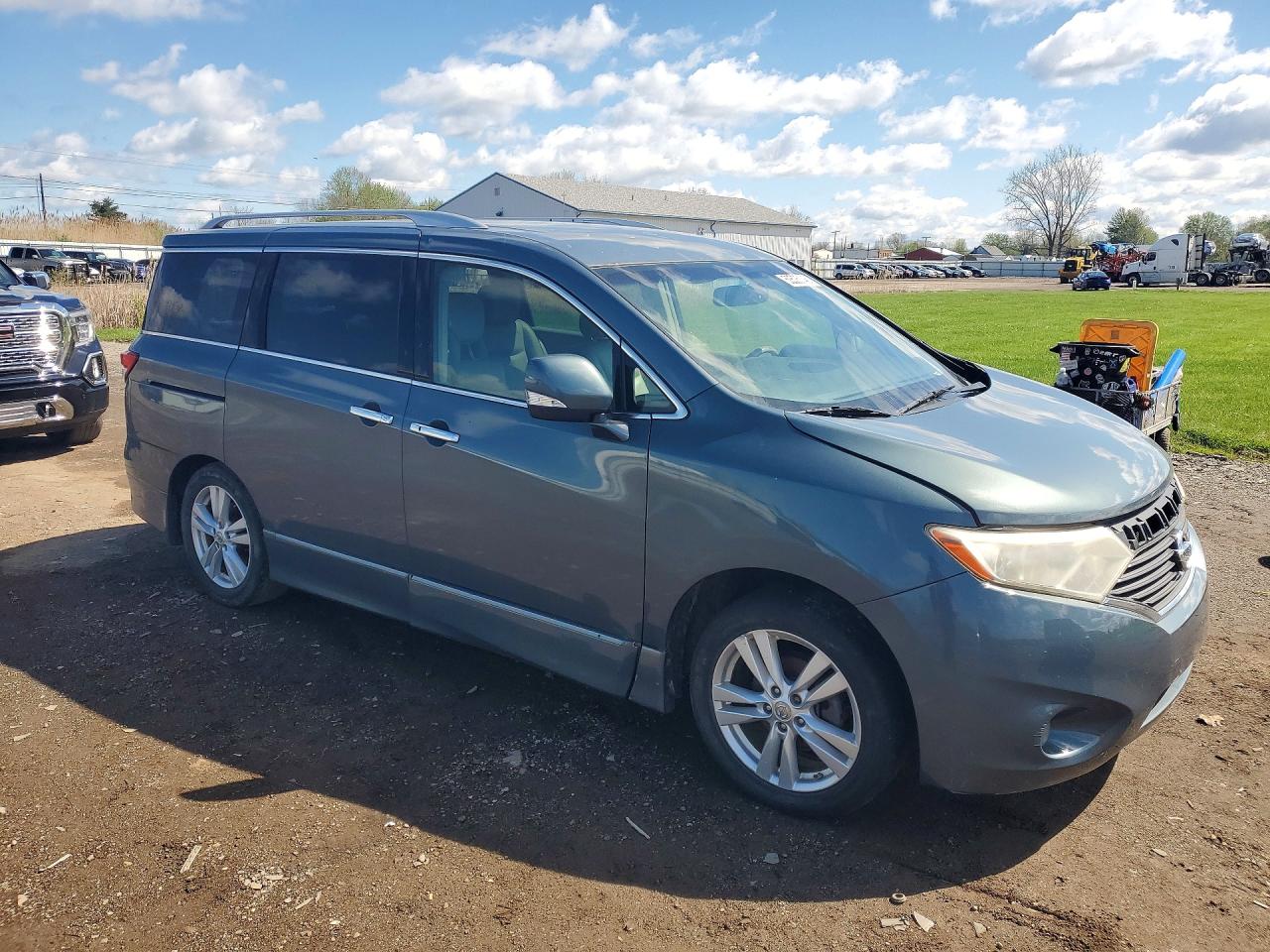 2011 Nissan Quest Blue vin: JN8AE2KPXB9007567