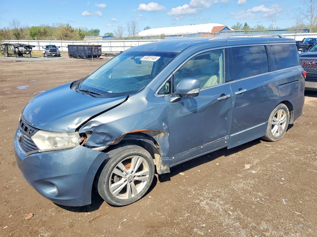 2011 Nissan Quest Blue vin: JN8AE2KPXB9007567