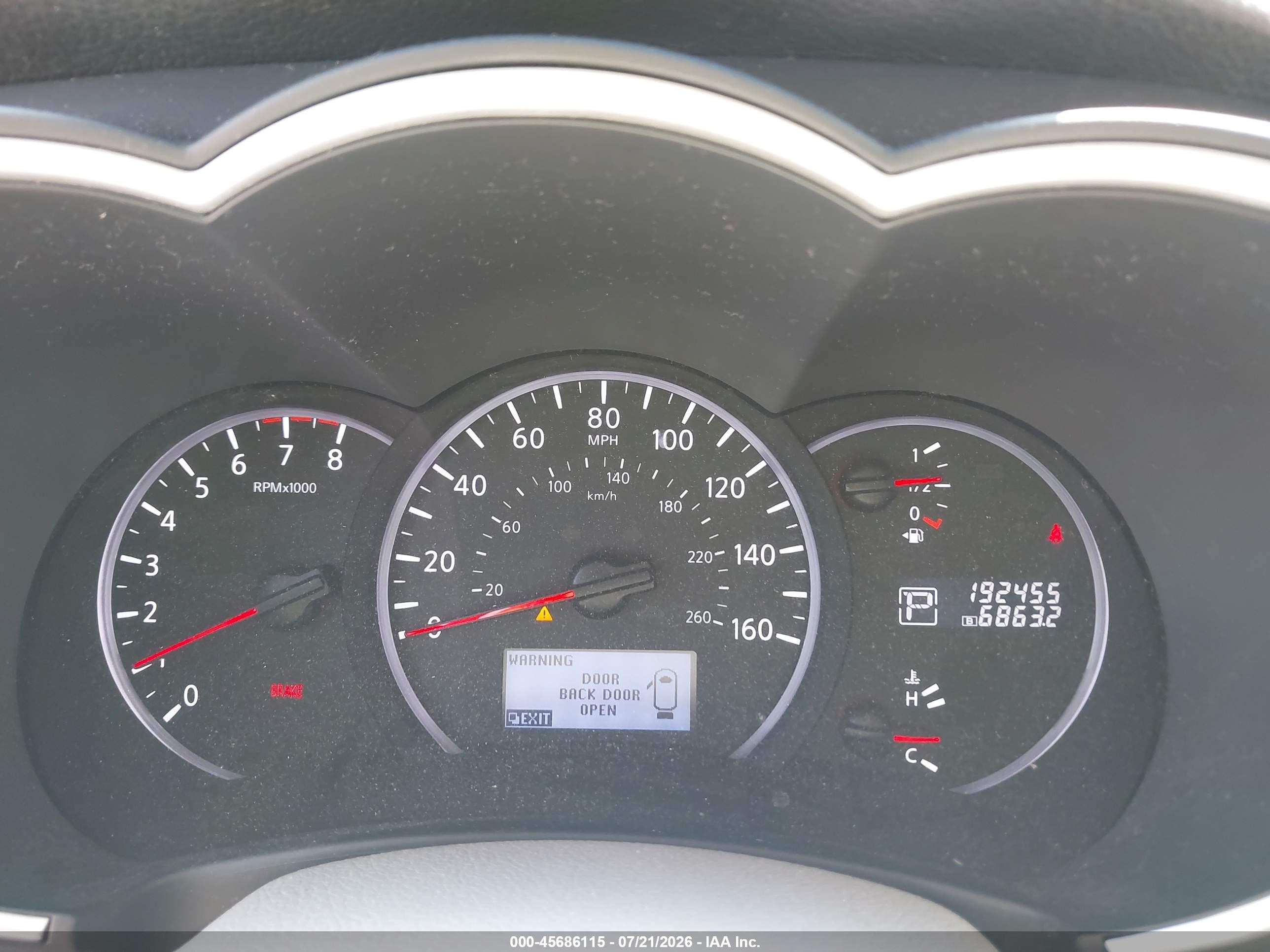 2011 Nissan Quest Sl Silver vin: JN8AE2KPXB9009500
