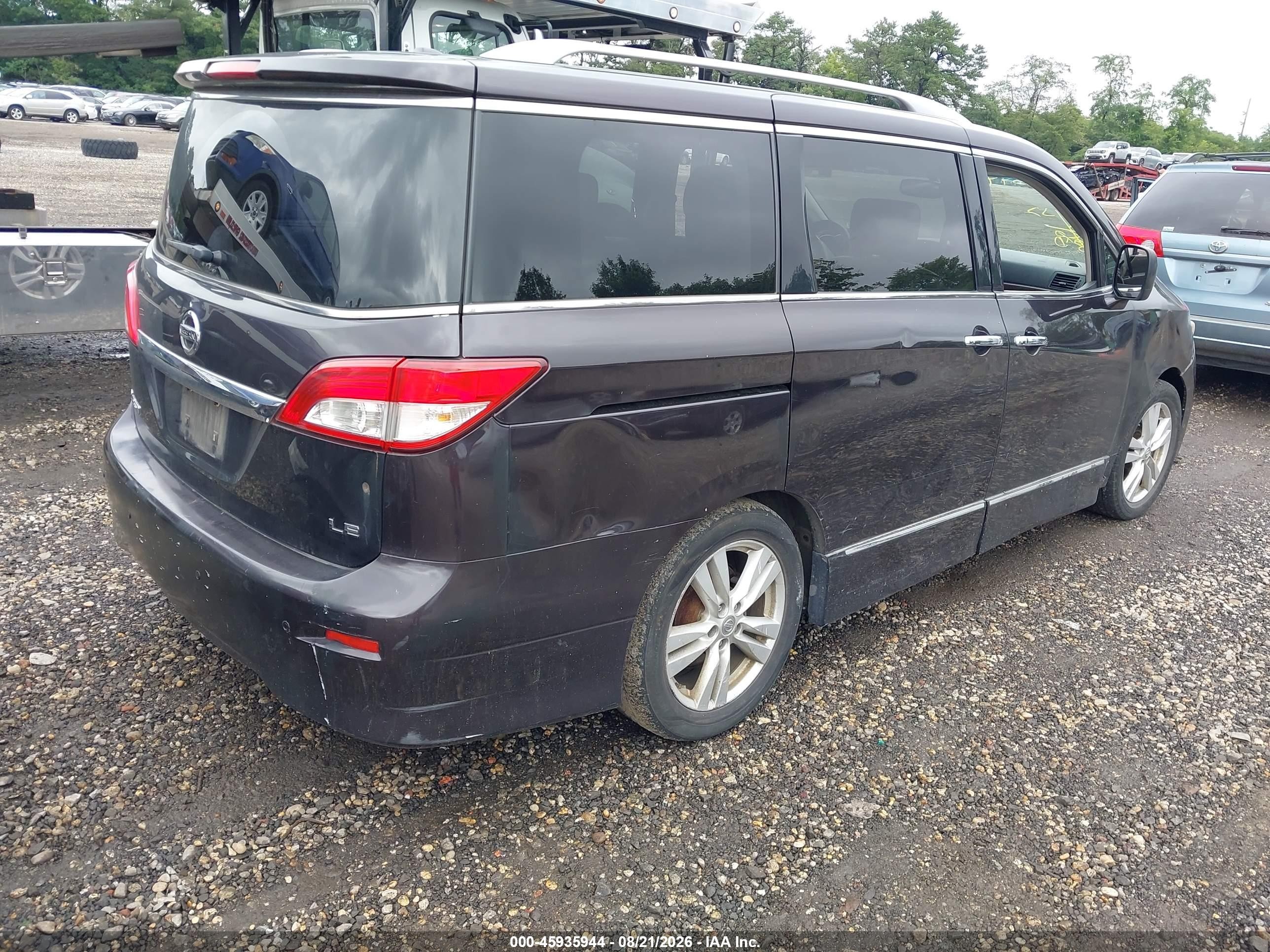 2011 Nissan Quest Le Purple vin: JN8AE2KPXB9010873