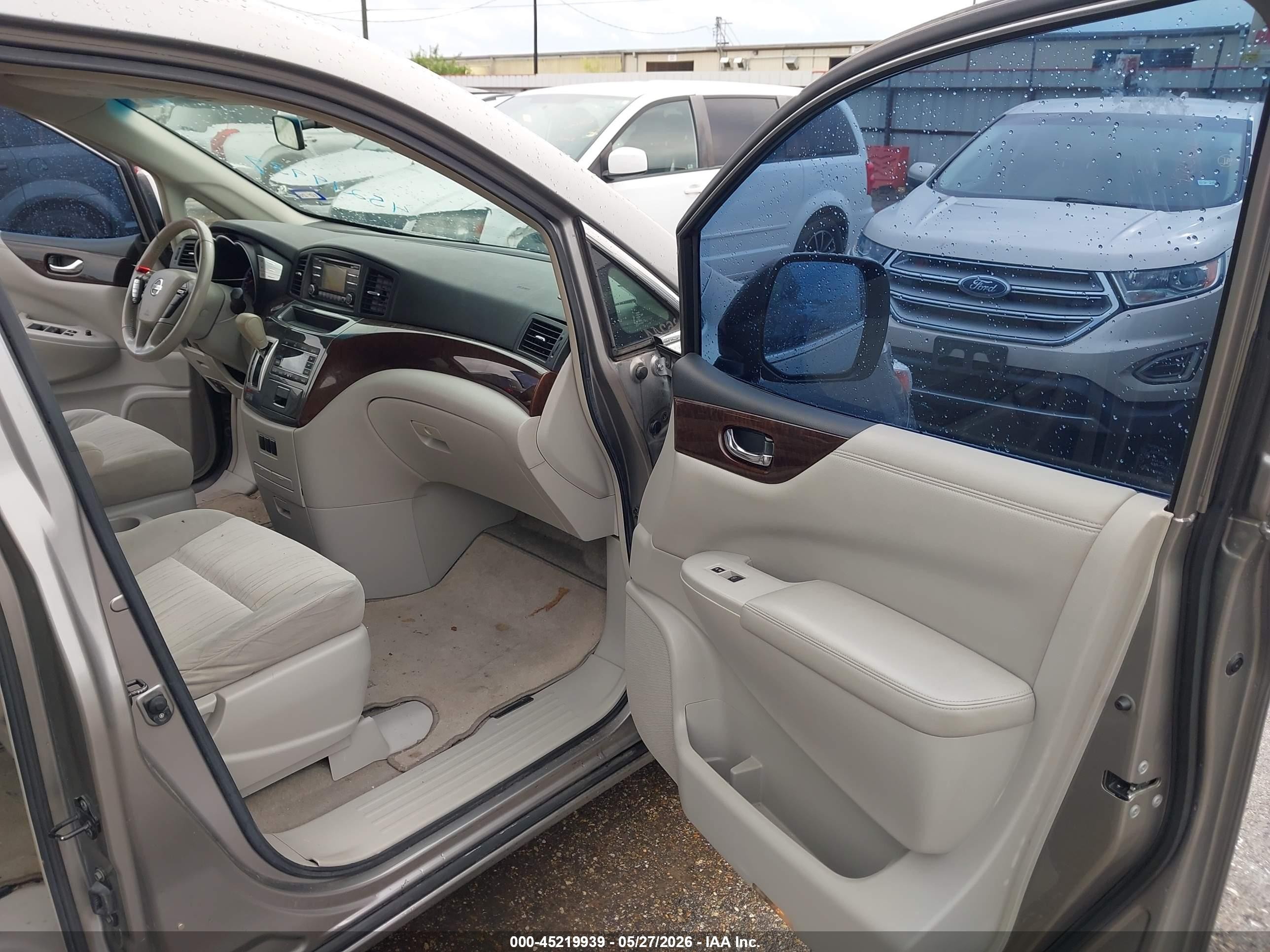 2012 Nissan Quest Sv Gray vin: JN8AE2KPXC9032860