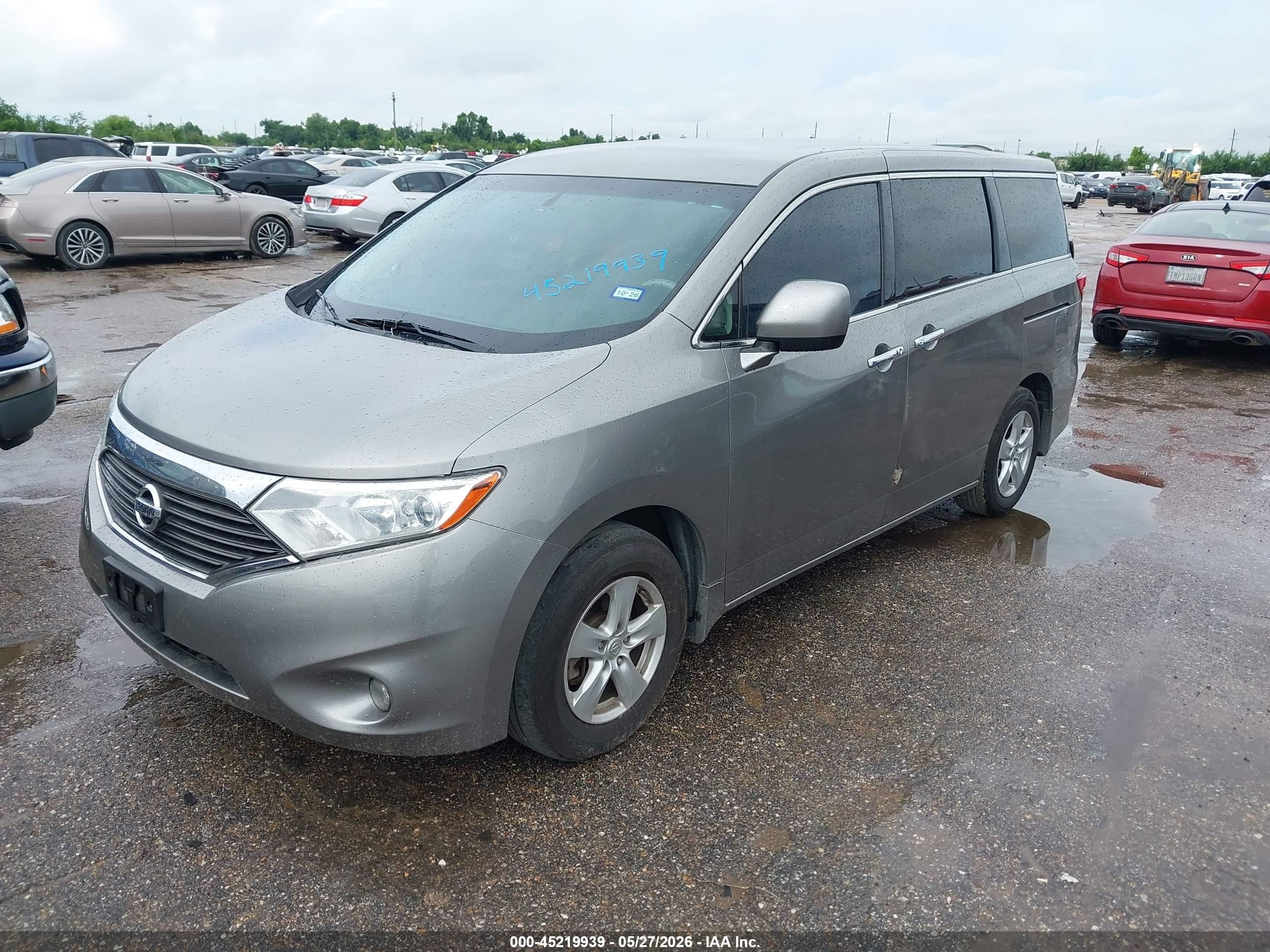 2012 Nissan Quest Sv Gray vin: JN8AE2KPXC9032860