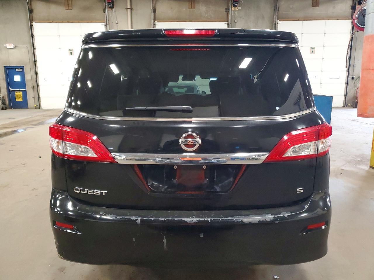 2012 Nissan Quest 3.5 S Black vin: JN8AE2KPXC9037699