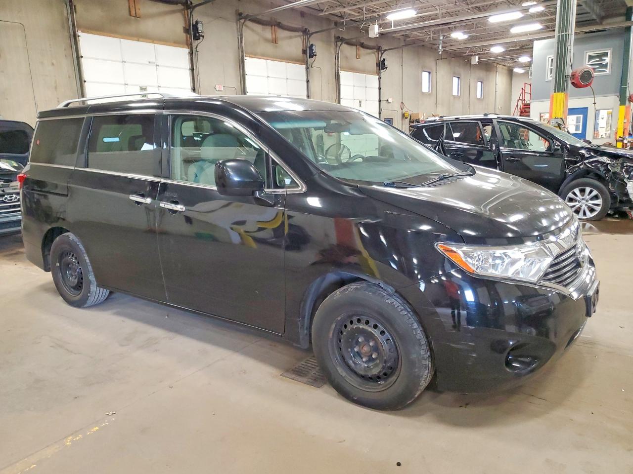 2012 Nissan Quest 3.5 S Black vin: JN8AE2KPXC9037699