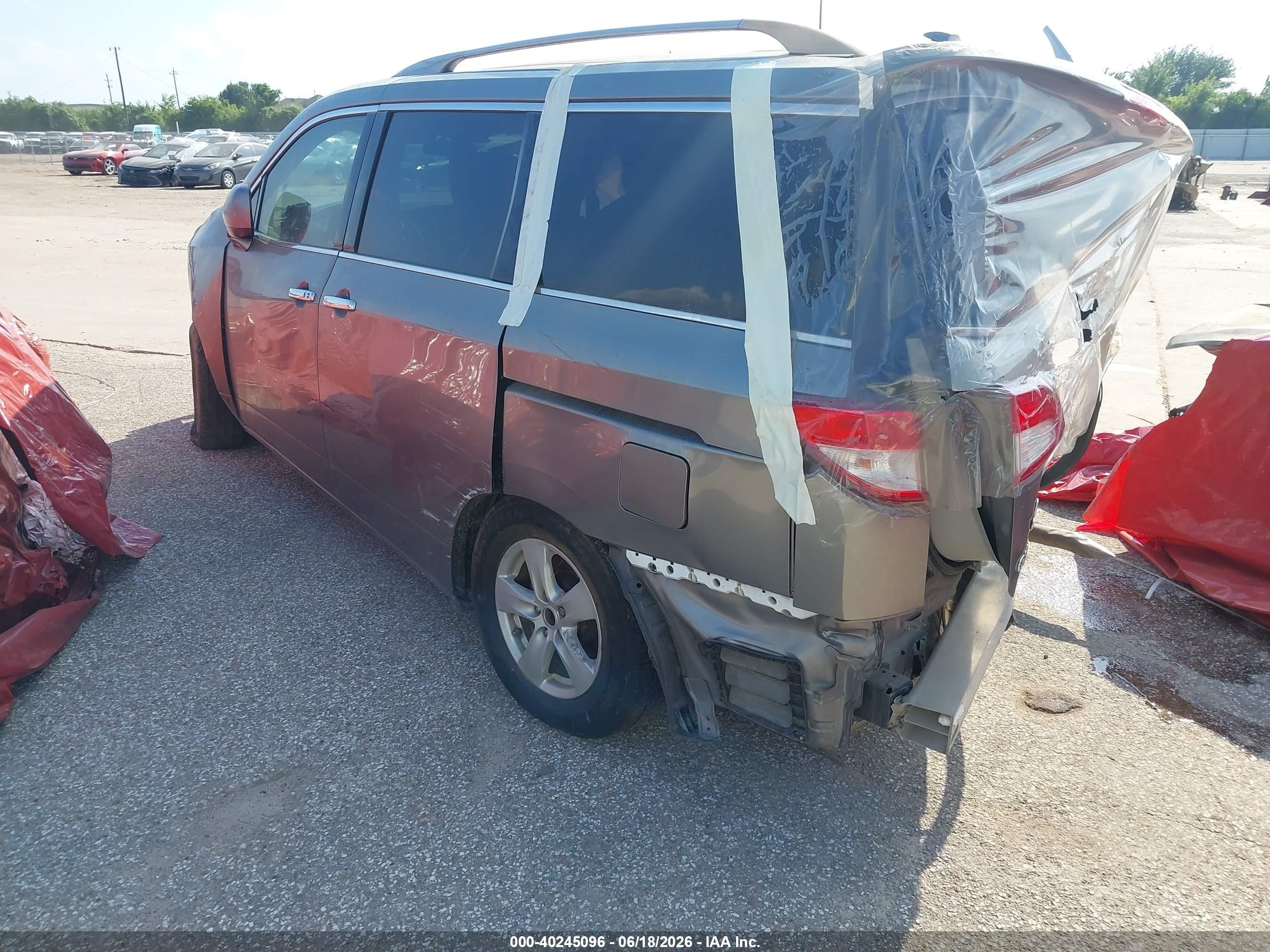 2012 Nissan Quest Sv Серый vin: JN8AE2KPXC9037802
