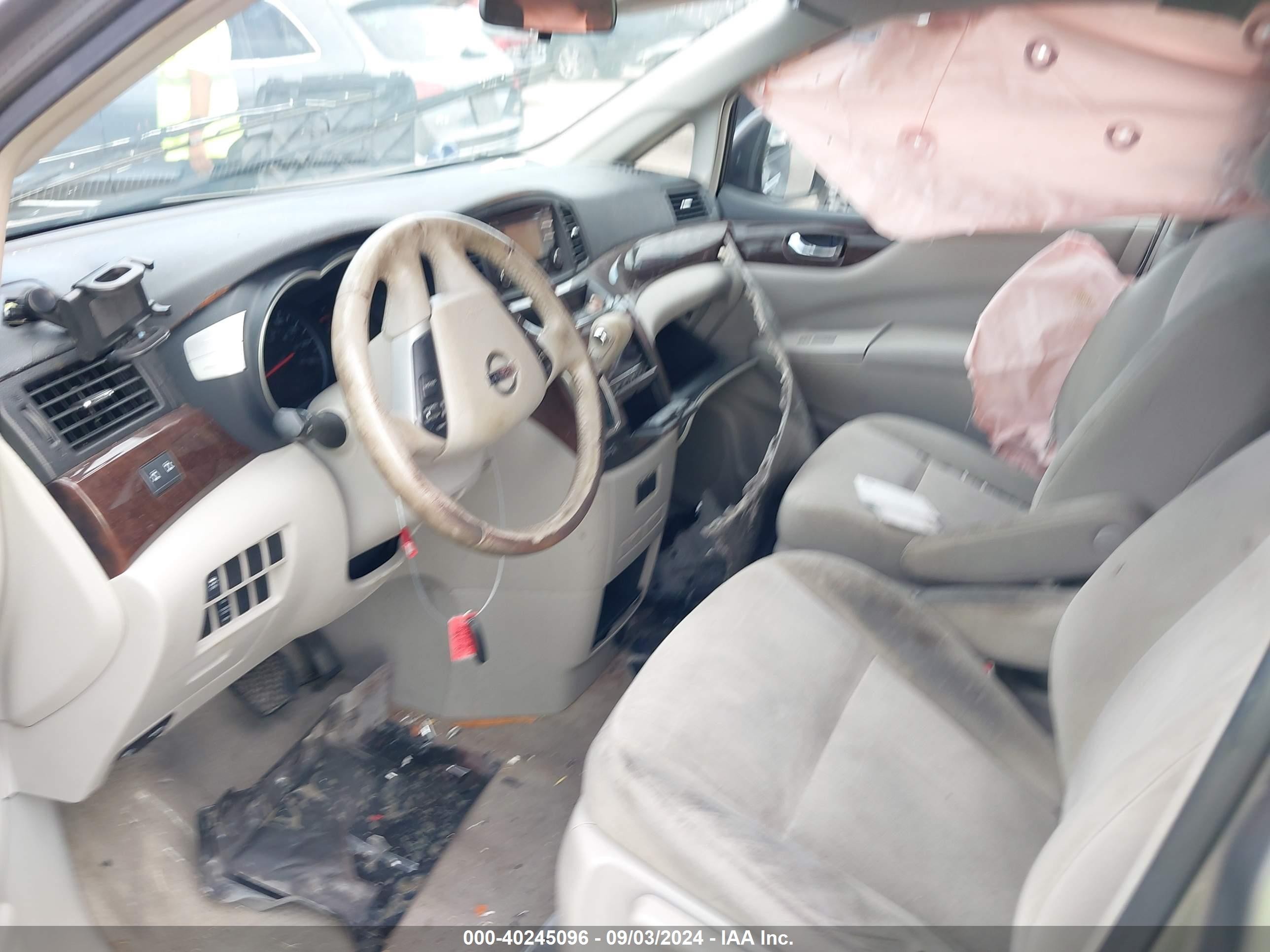 2012 Nissan Quest Sv Серый vin: JN8AE2KPXC9037802