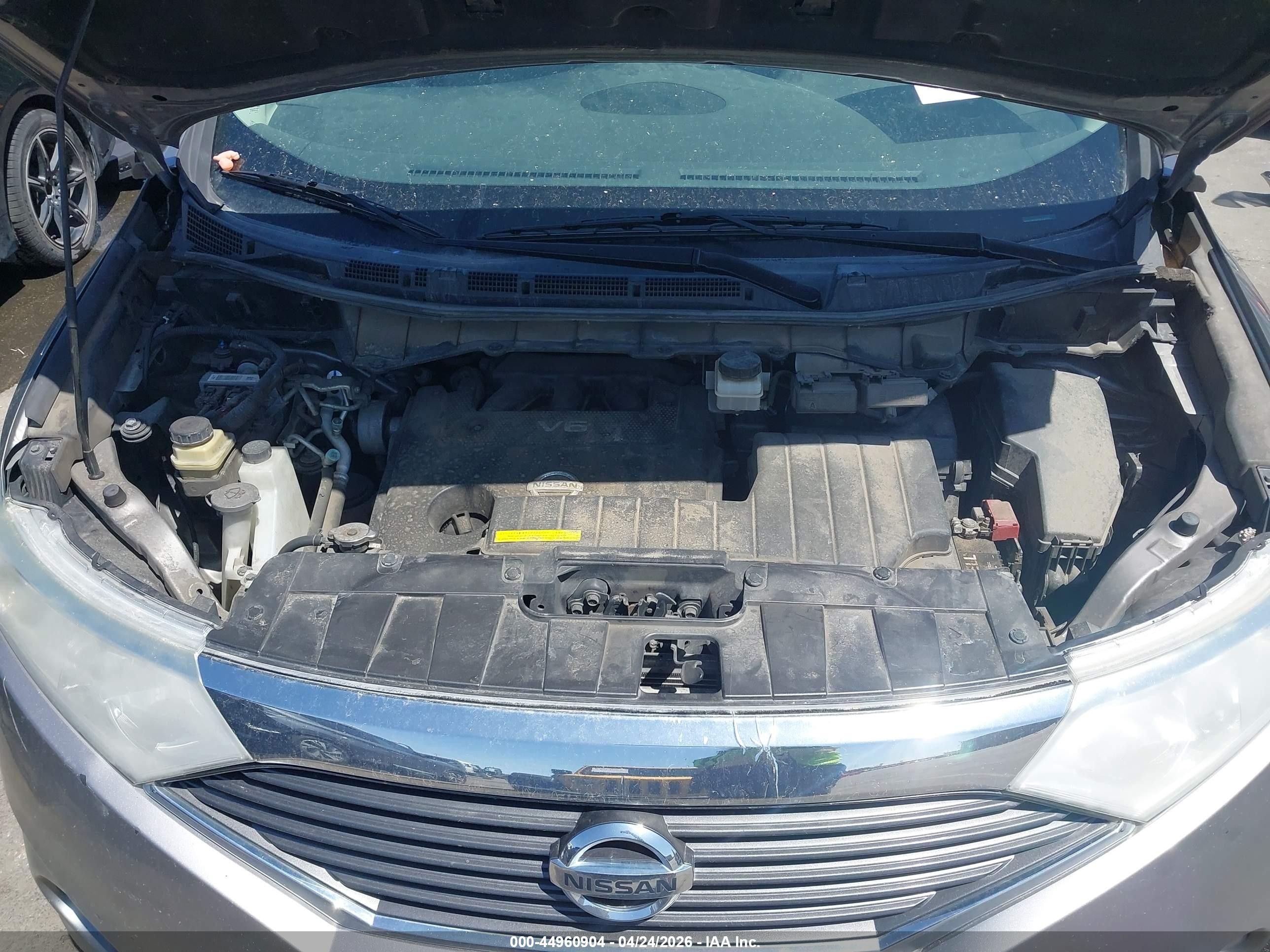 2012 Nissan Quest Sv Gray vin: JN8AE2KPXC9044023