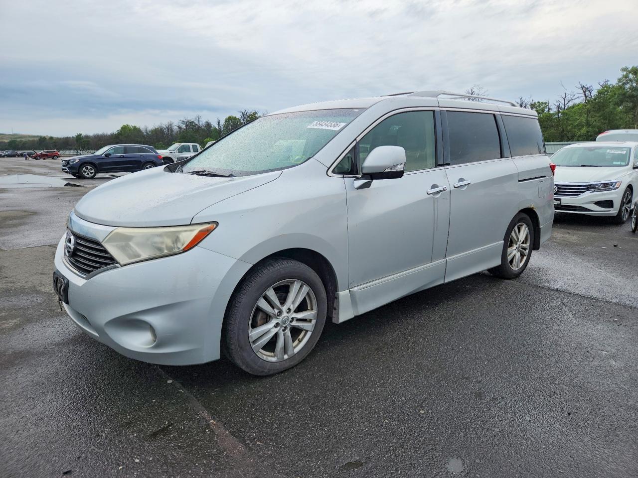 2012 Nissan Quest Silver vin: JN8AE2KPXC9046080