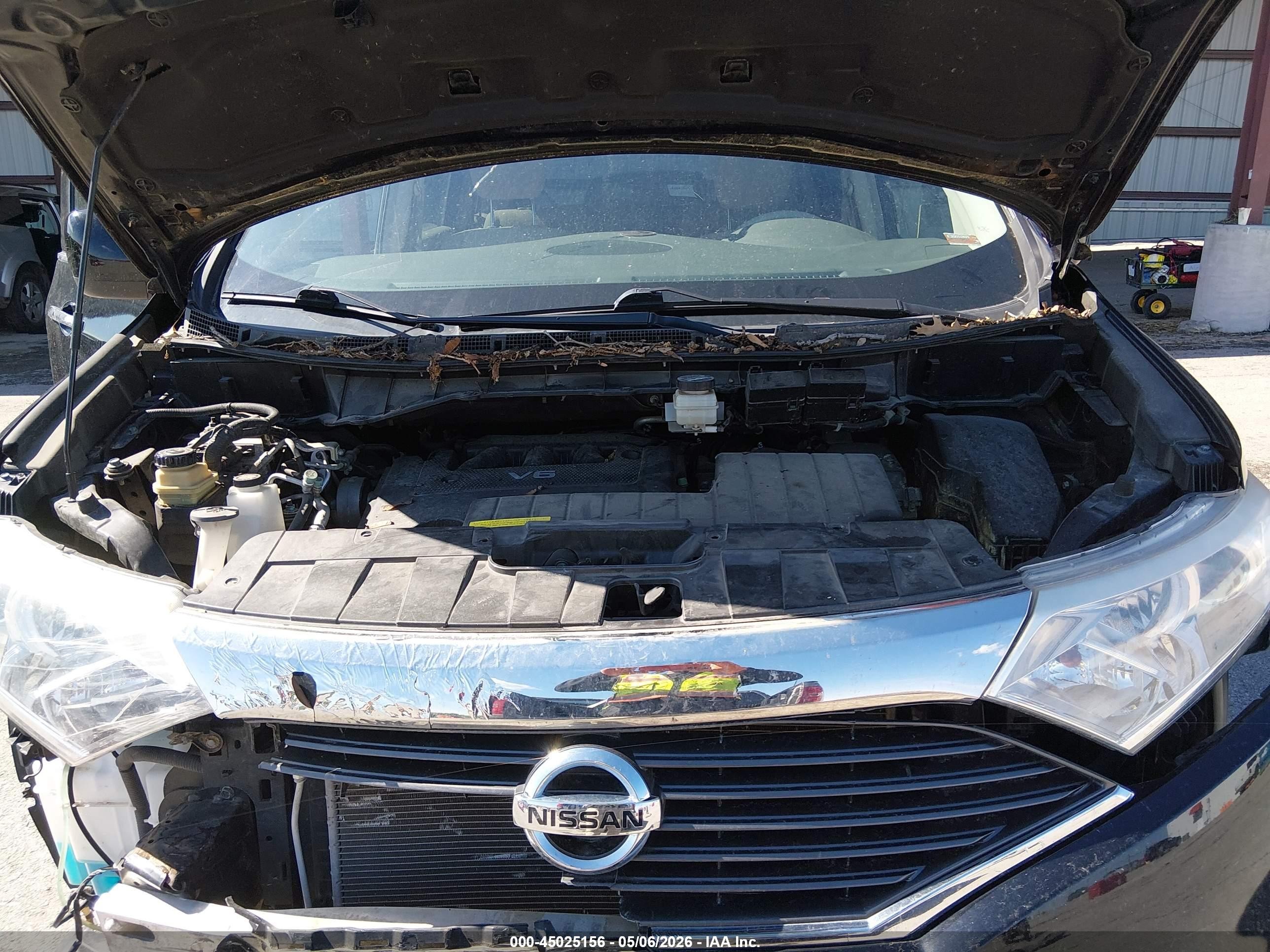 2013 Nissan Quest Sv Черный vin: JN8AE2KPXD9064211