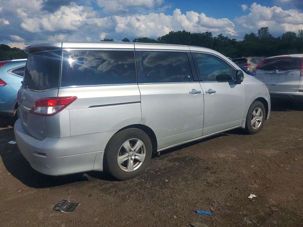 2013 Nissan Quest 3.5 S Серый vin: JN8AE2KPXD9065892