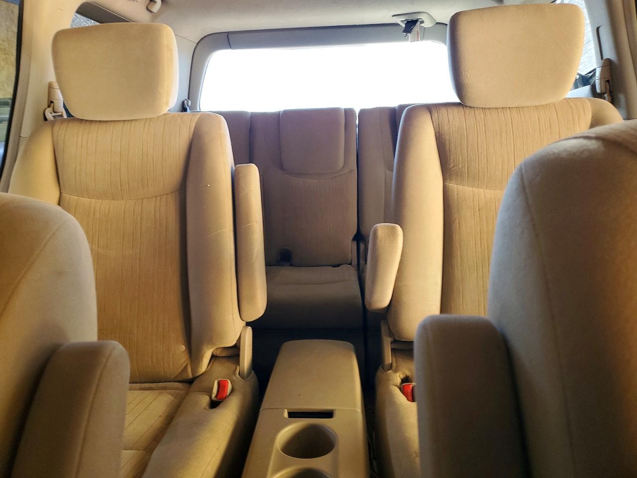 2013 Nissan Quest S White vin: JN8AE2KPXD9068419