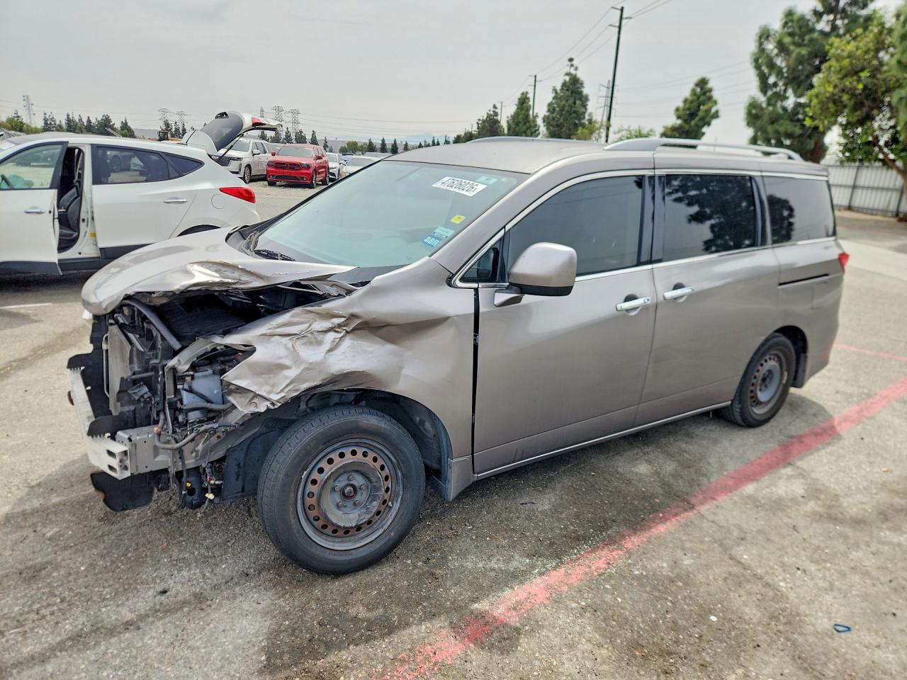 2013 Nissan Quest 3.5 S Silver vin: JN8AE2KPXD9069005