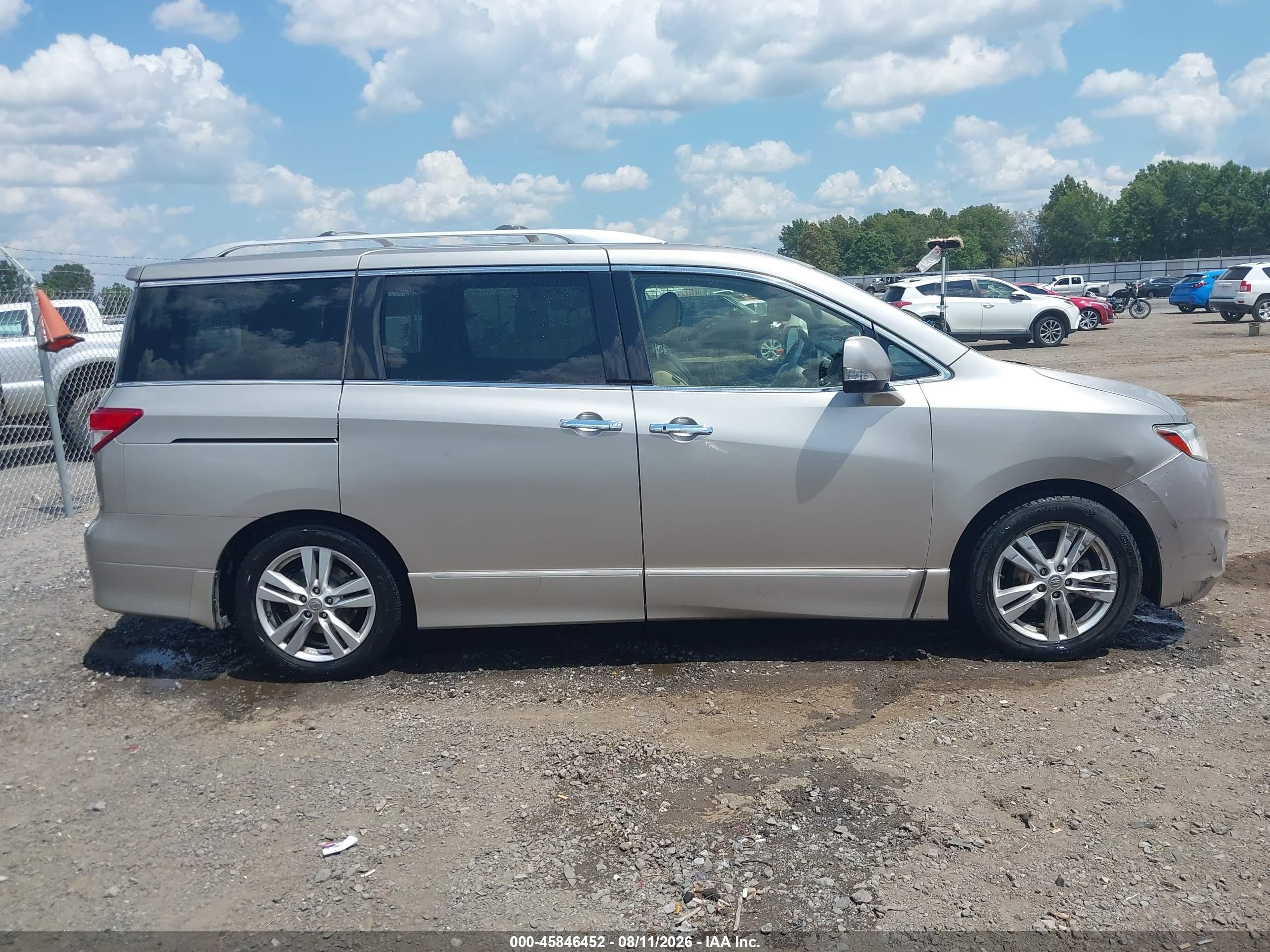 2013 Nissan Quest Sl Beige vin: JN8AE2KPXD9069893