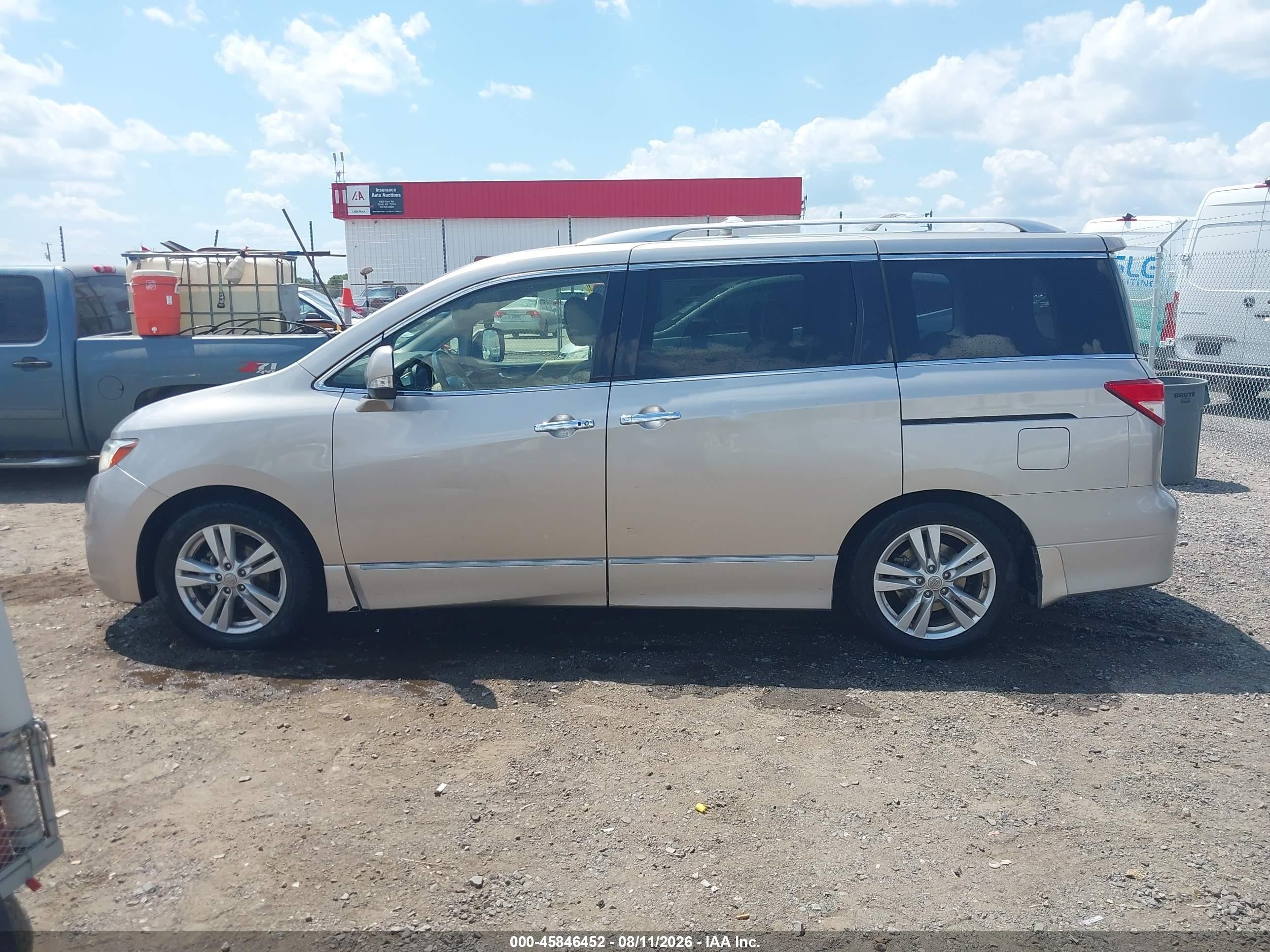 2013 Nissan Quest Sl Beige vin: JN8AE2KPXD9069893