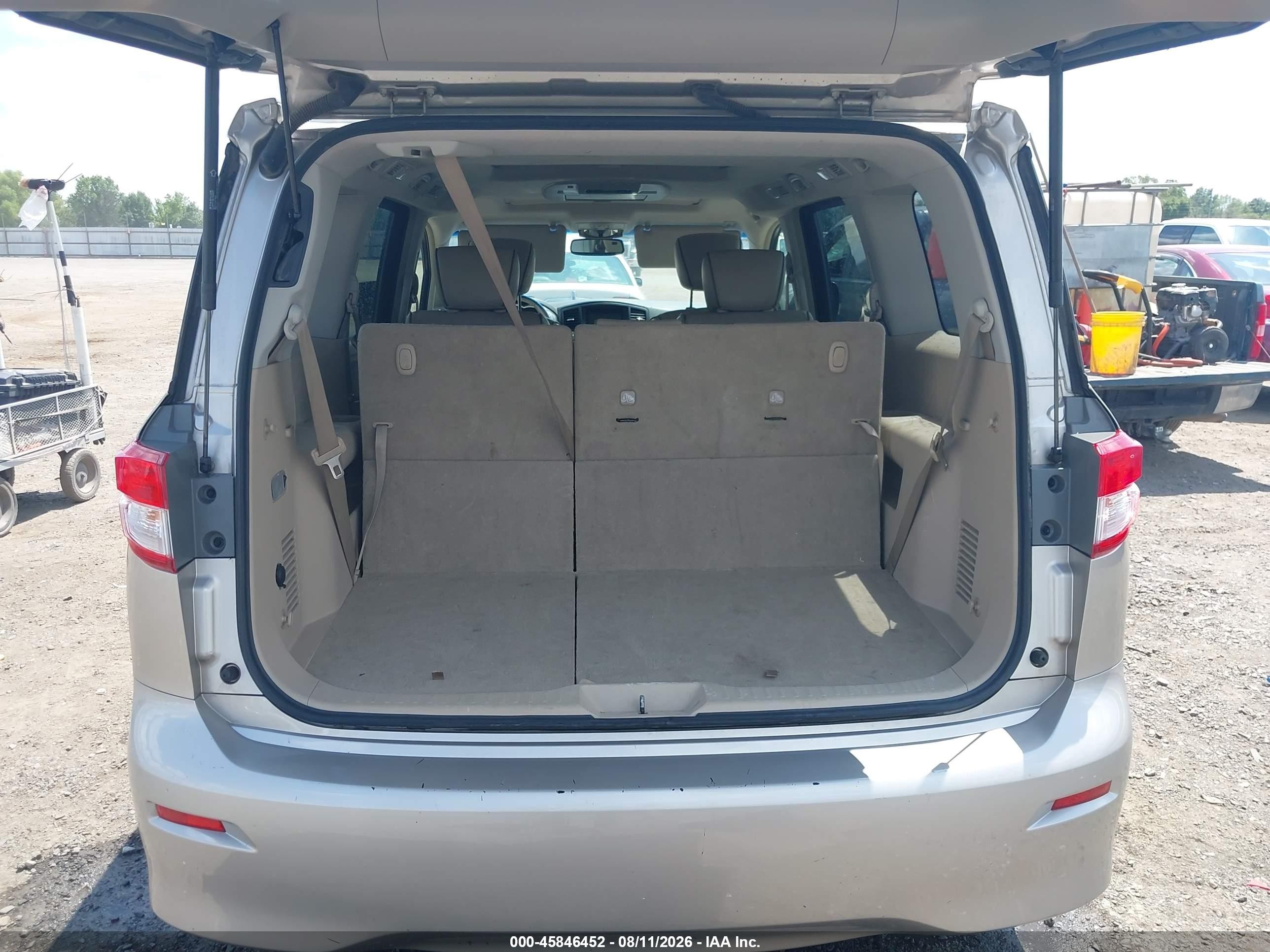 2013 Nissan Quest Sl Beige vin: JN8AE2KPXD9069893