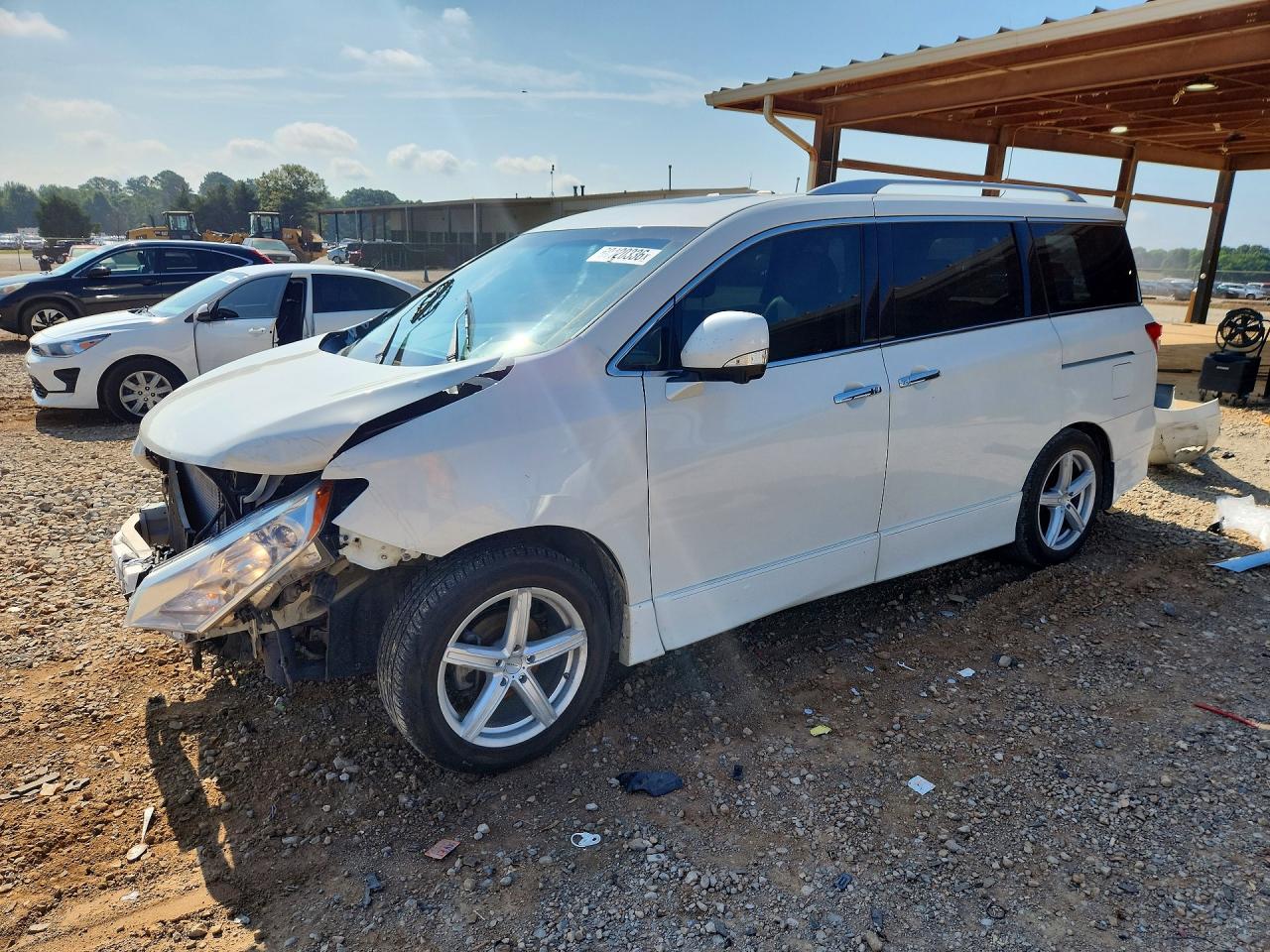 2013 Nissan Quest 3.5 S White vin: JN8AE2KPXD9071188