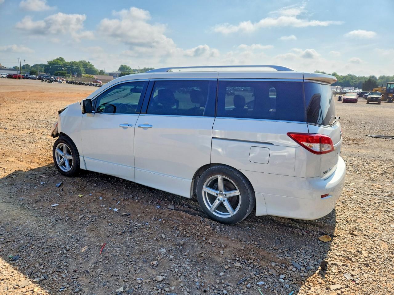 2013 Nissan Quest 3.5 S White vin: JN8AE2KPXD9071188